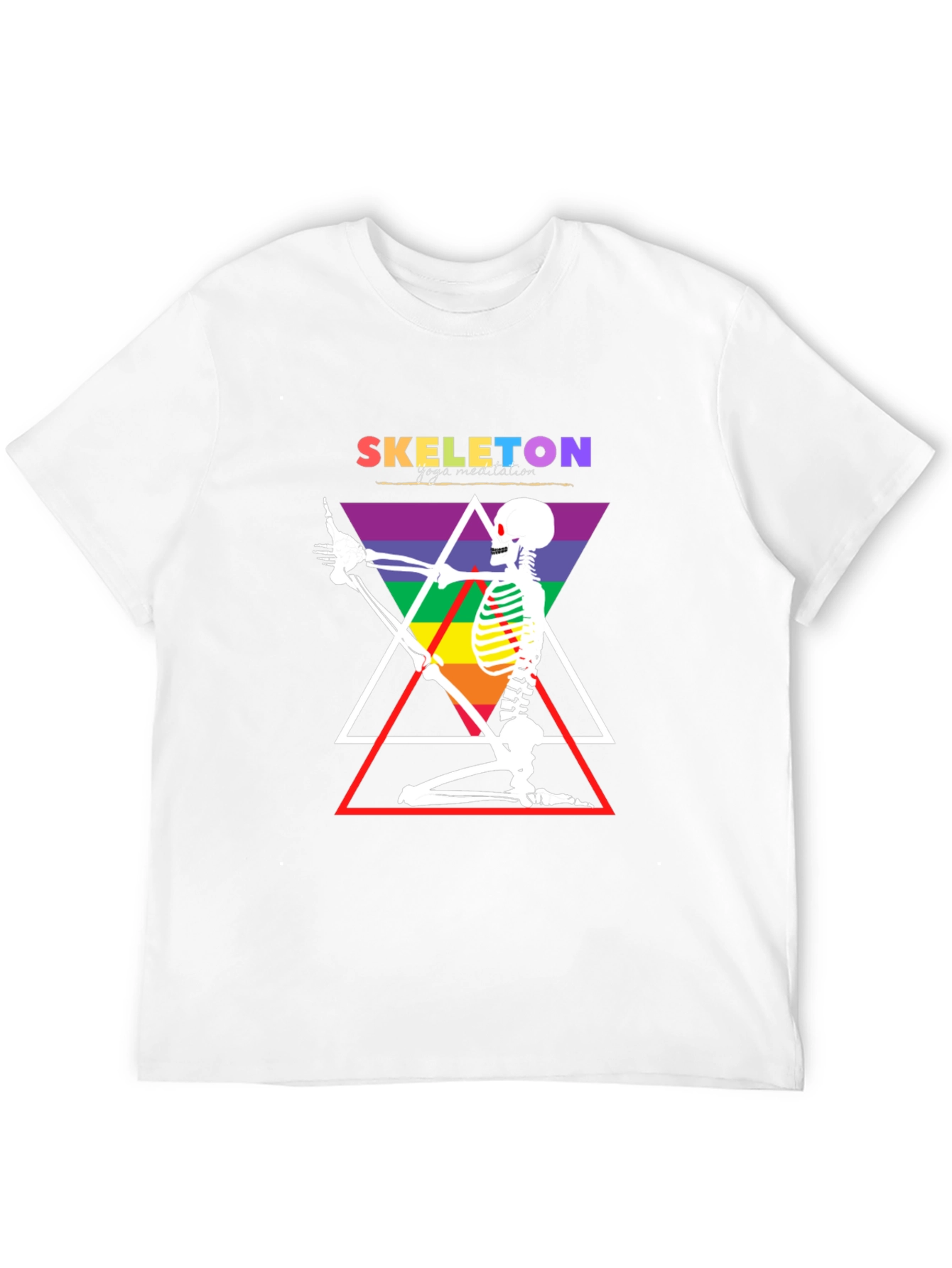 Skeleton Yoga Meditation T-Shirt