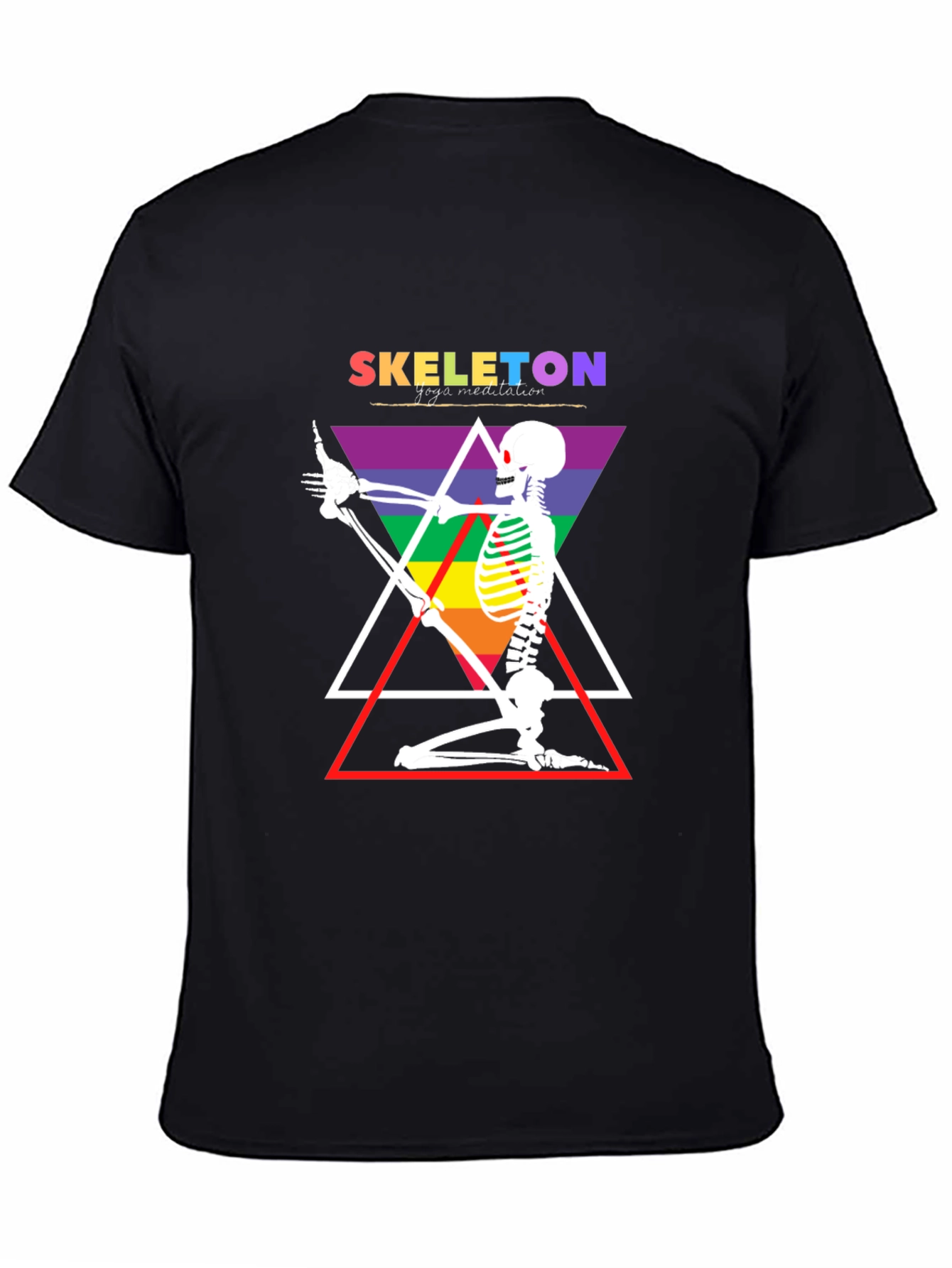 Skeleton Yoga Meditation T-Shirt