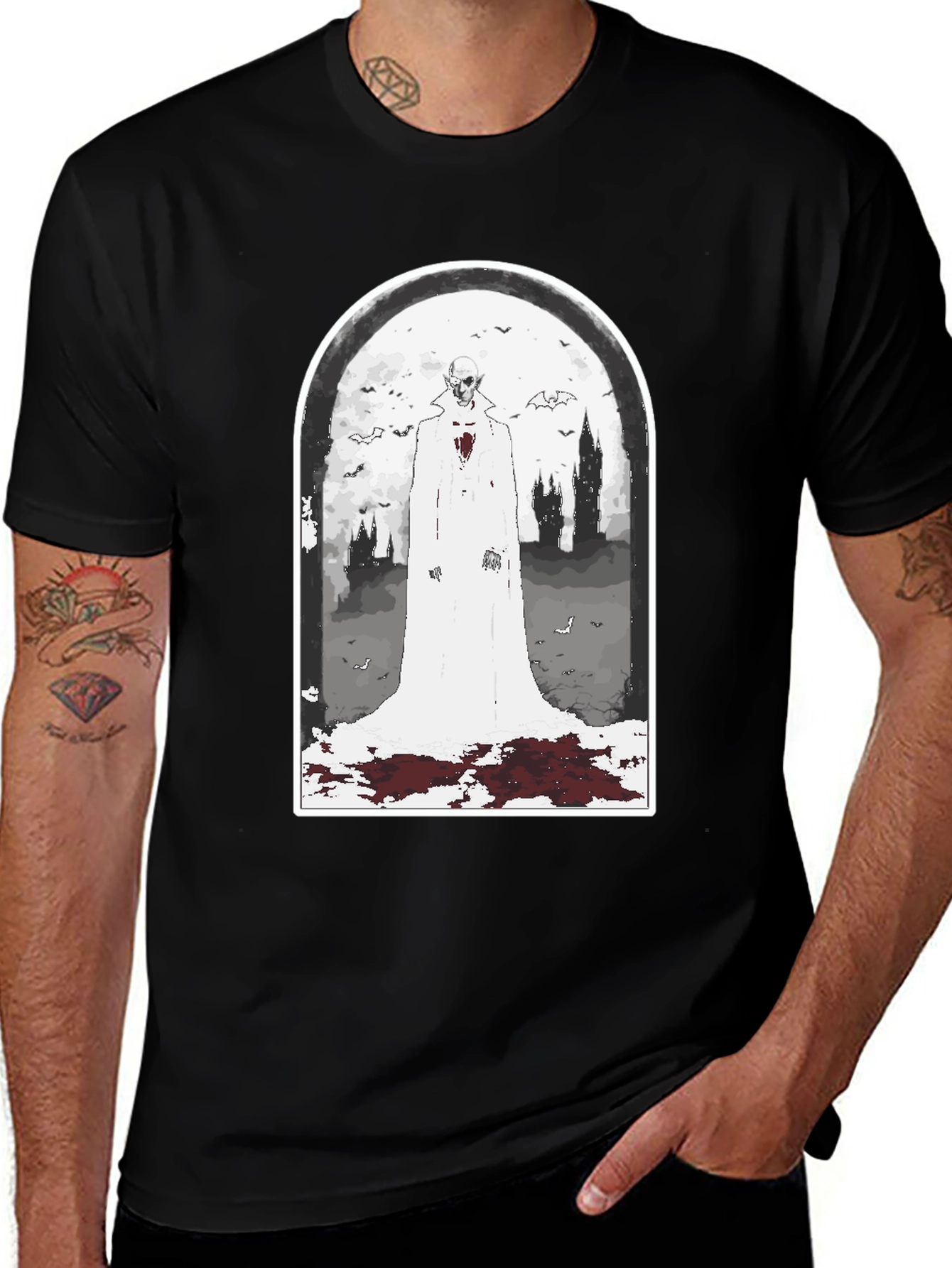 Spooky Undead Vampire T-Shirt
