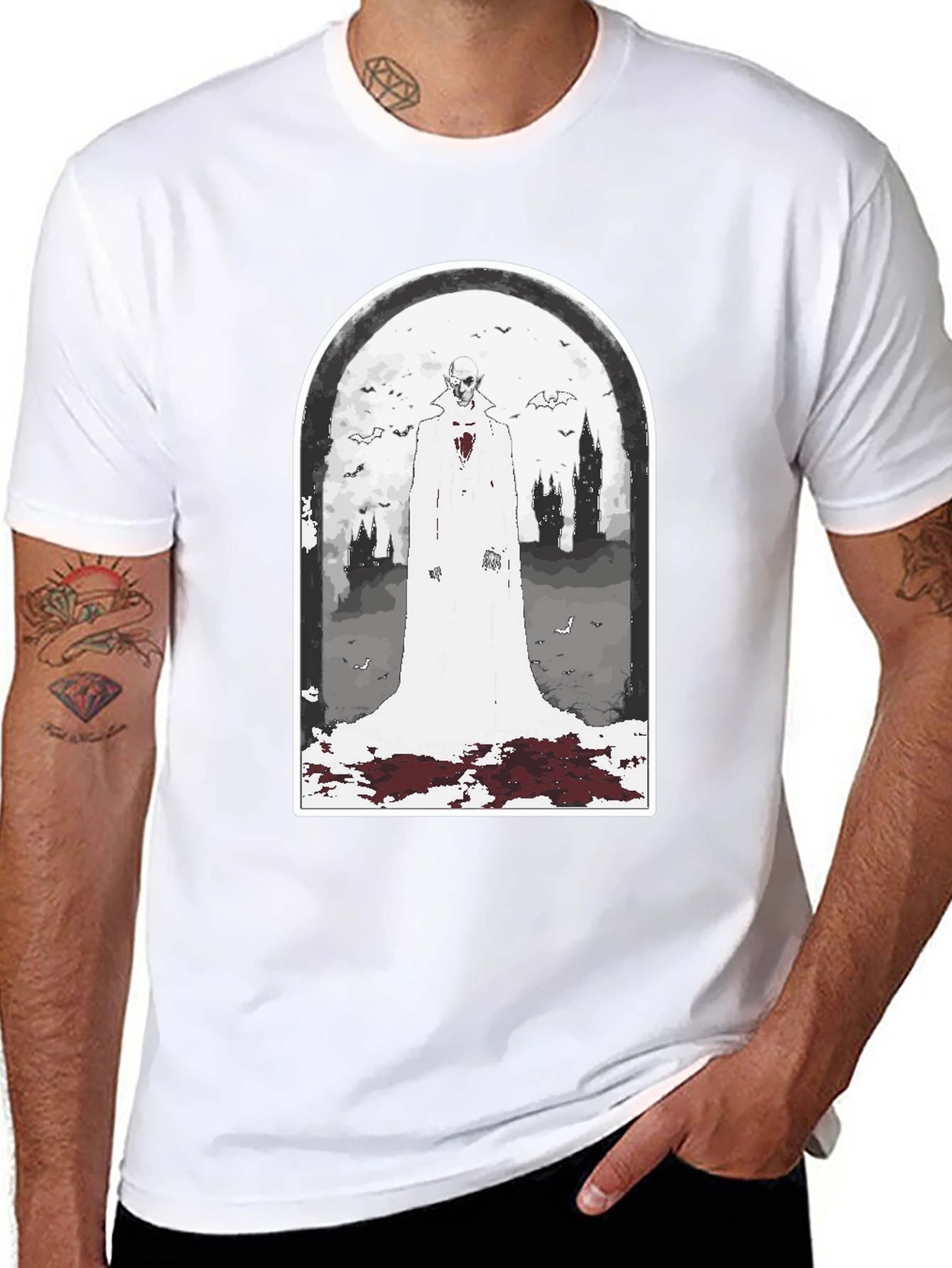 Spooky Undead Vampire T-Shirt