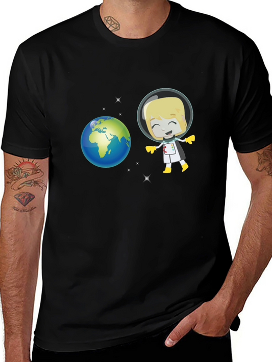 Astronaut & Earth Graphic Tee