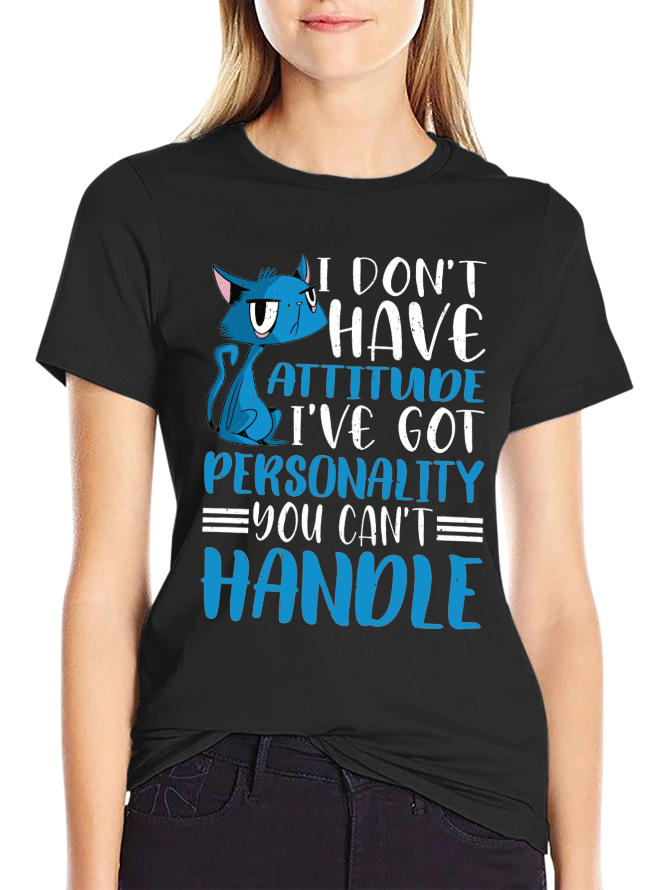 Attitude Cat Graphic Tee