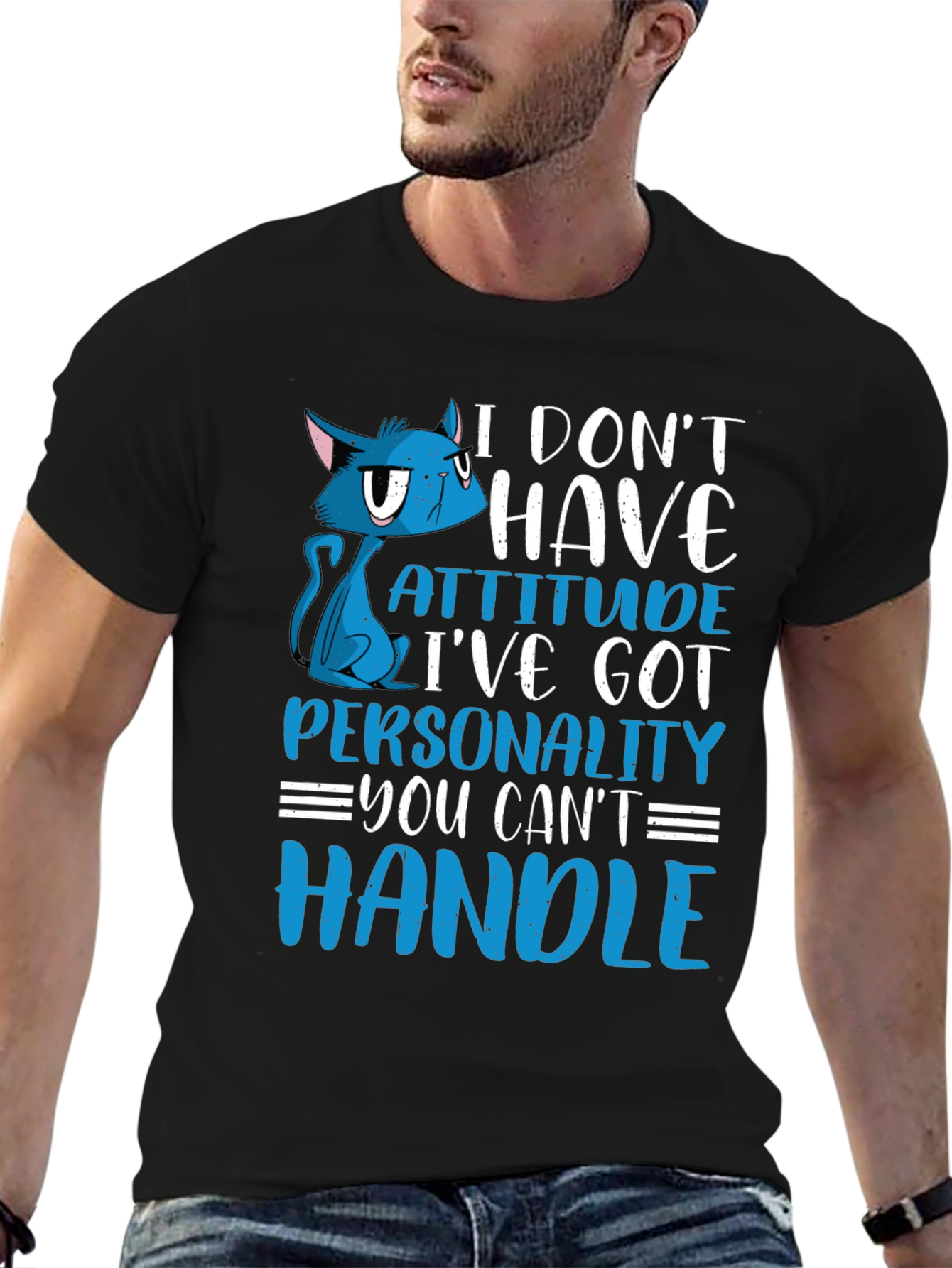 Attitude Cat Graphic Tee