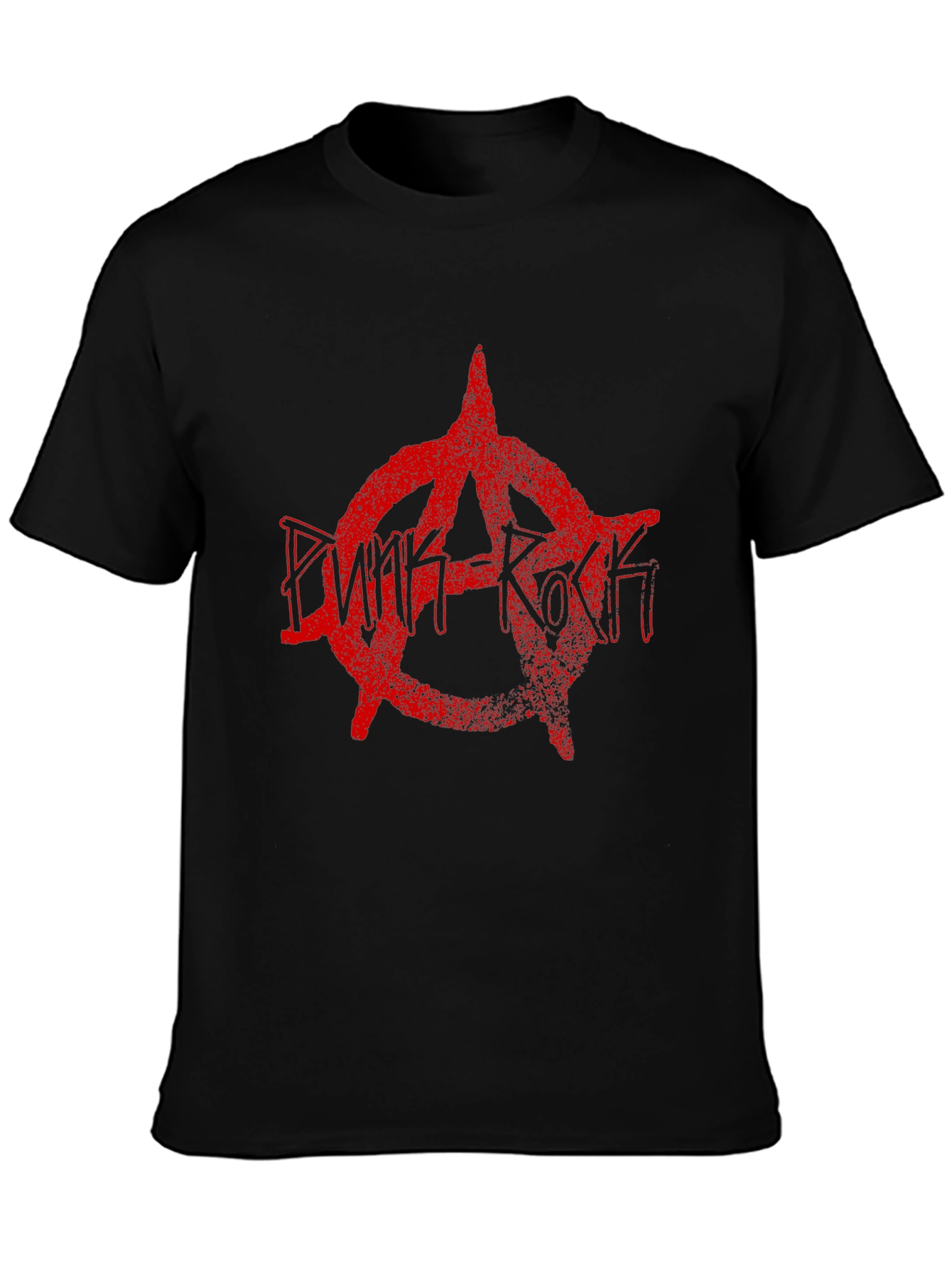 Punk Rock Anarchy Symbol Black T-Shirt