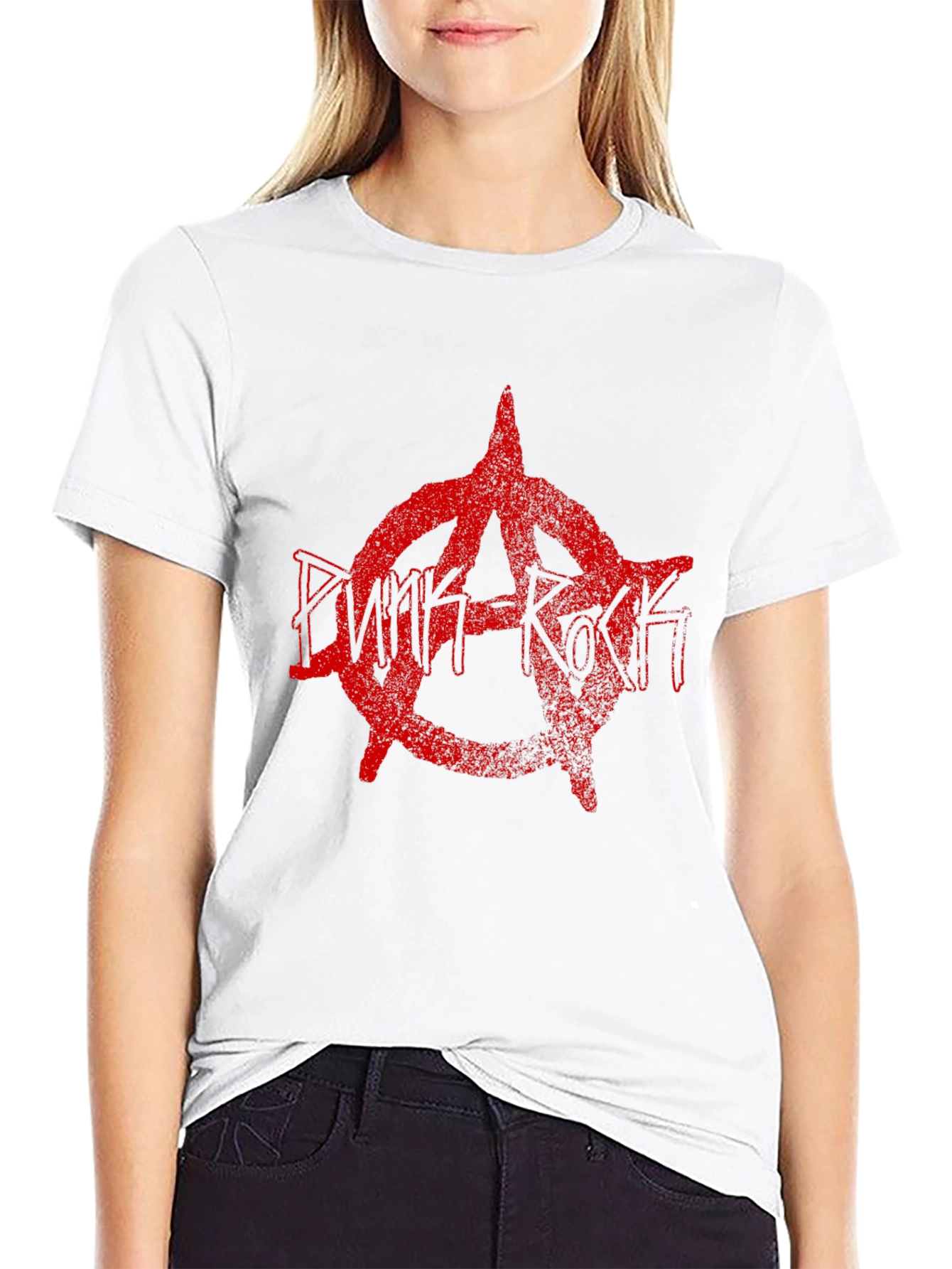 Punk Rock Anarchy Symbol Black T-Shirt