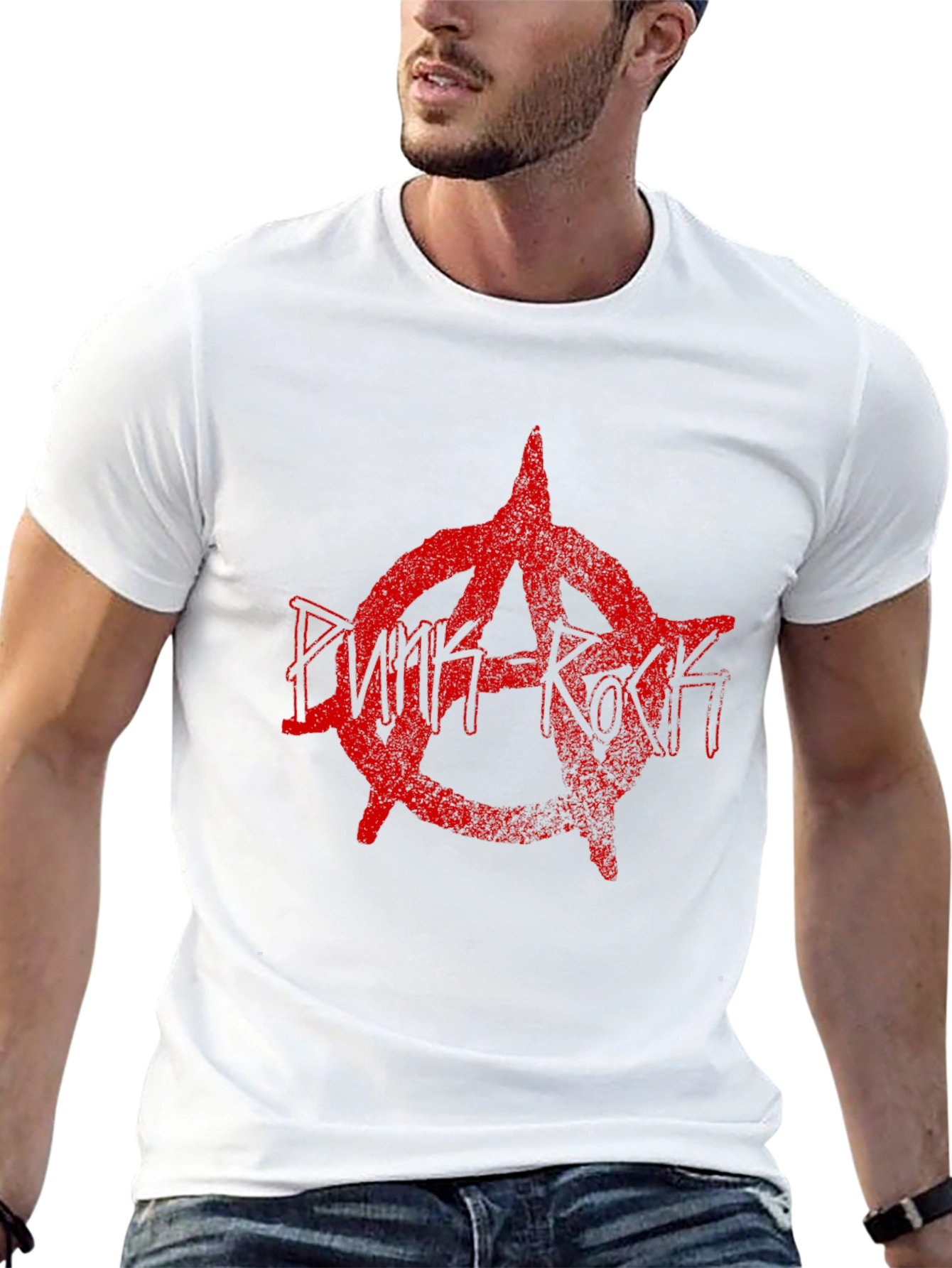 Punk Rock Anarchy Symbol Black T-Shirt
