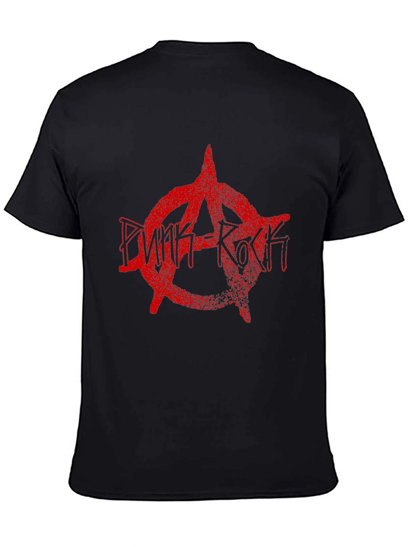 Punk Rock Anarchy Symbol Black T-Shirt