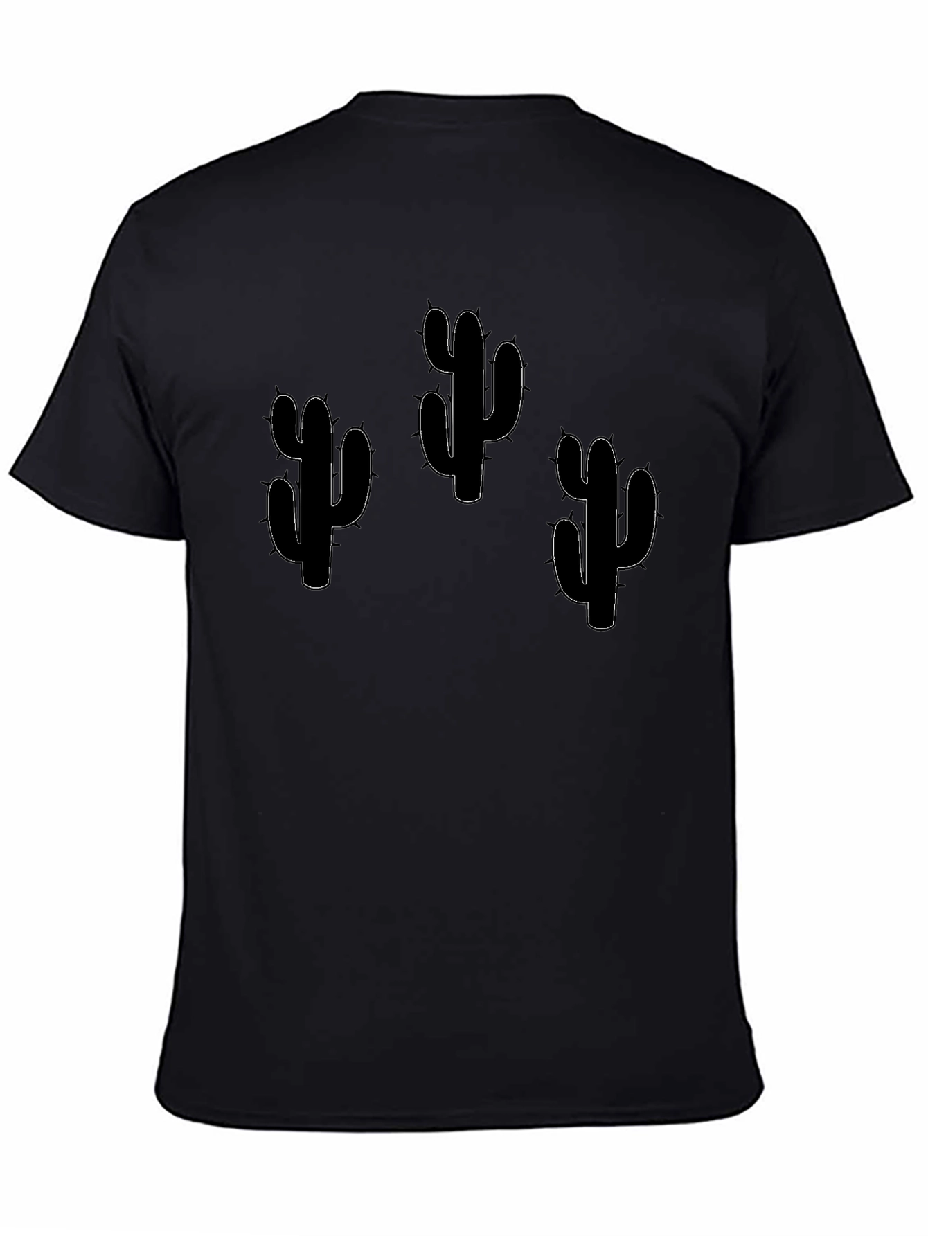 Cactus Graphic T-Shirt - Black Cotton Tee