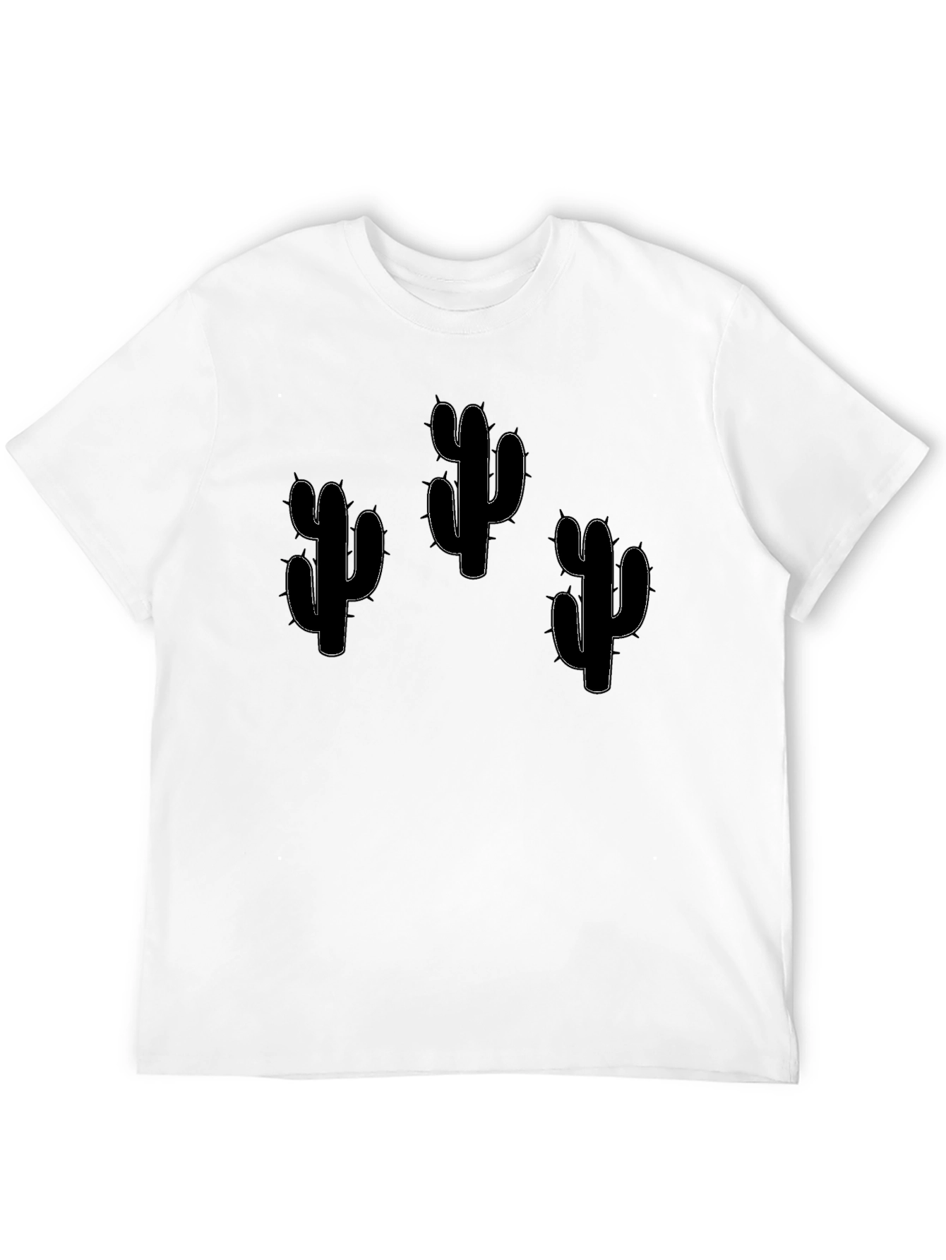 Cactus Graphic T-Shirt - Black Cotton Tee