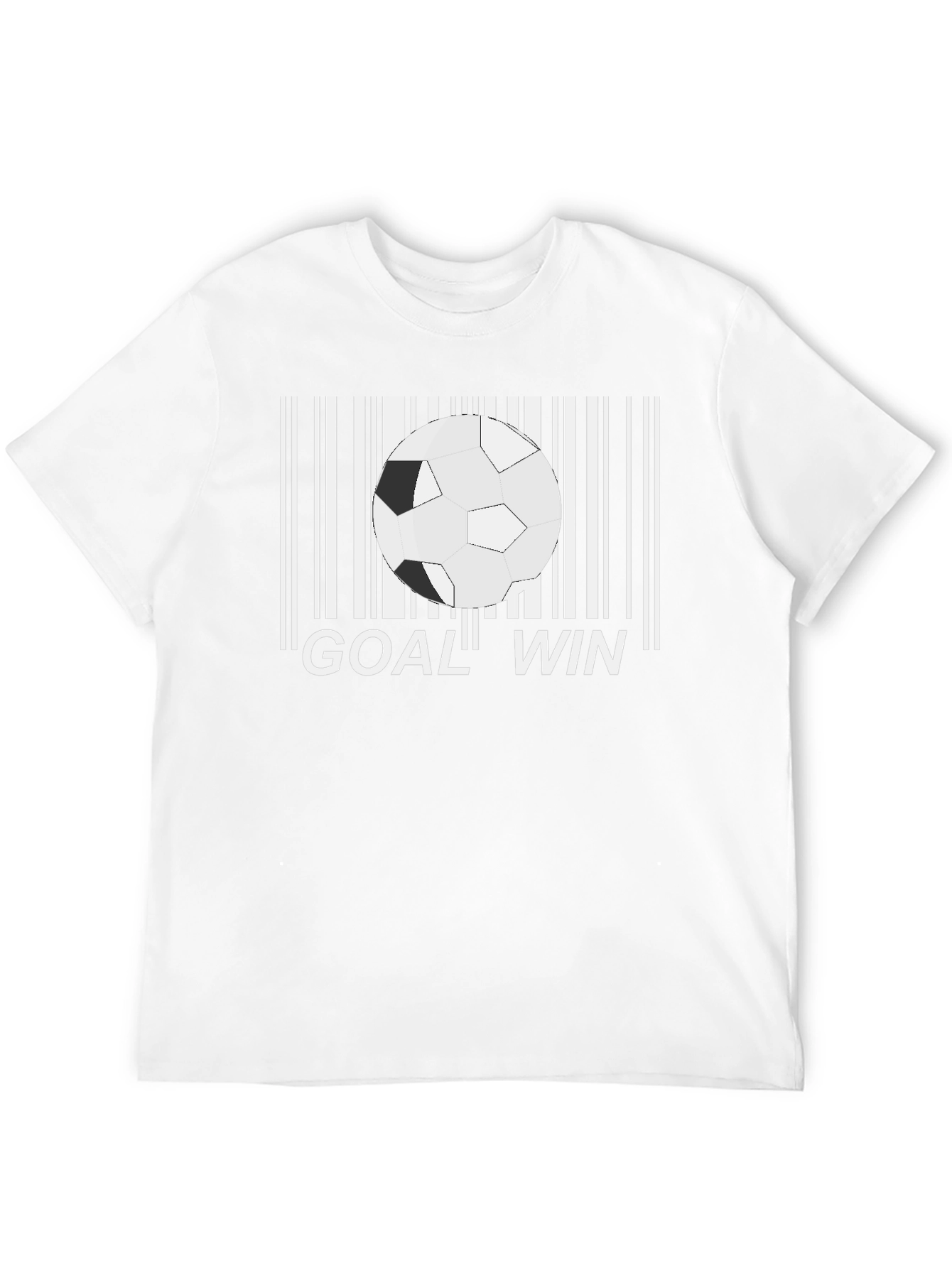 Goal Win Soccer Barcode T-Shirt