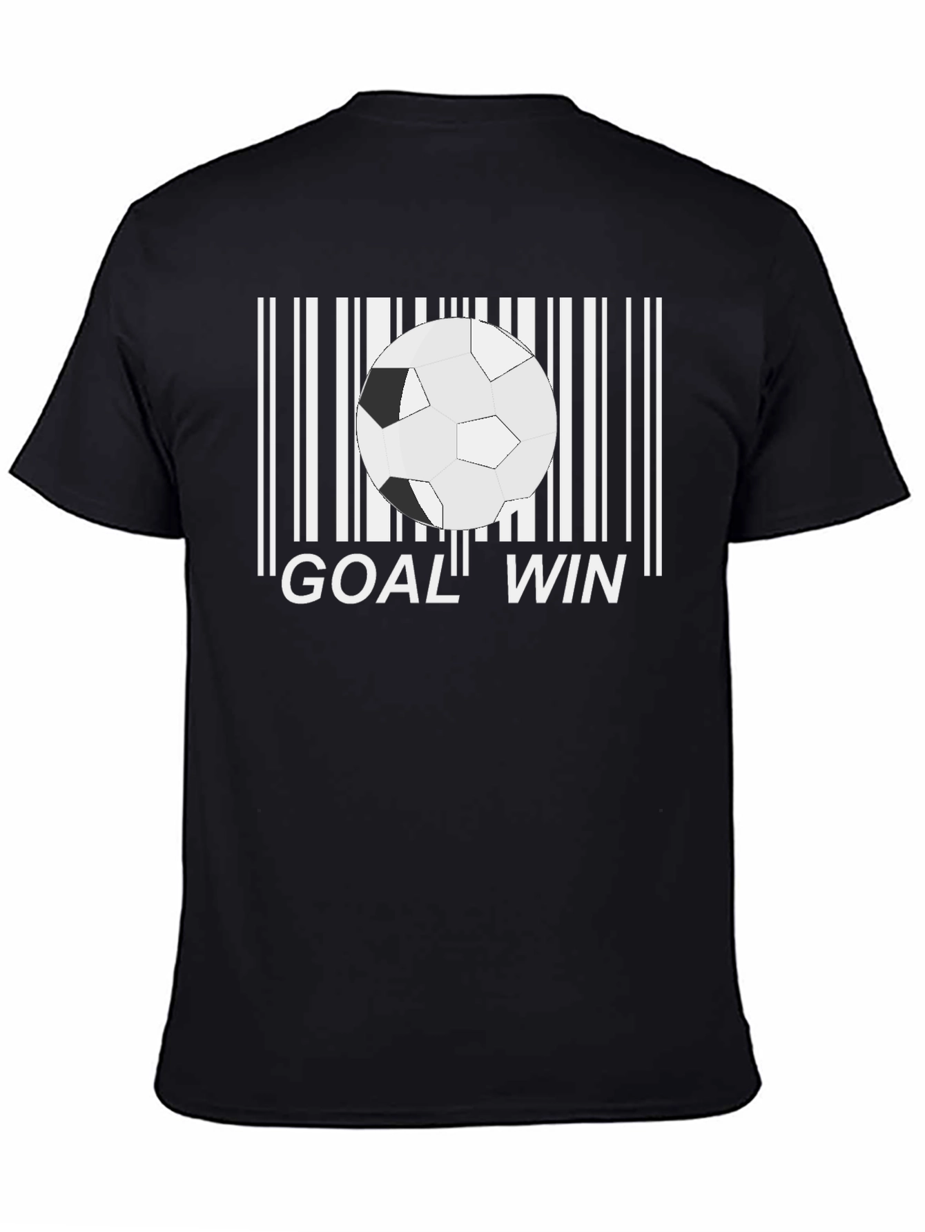 Goal Win Soccer Barcode T-Shirt
