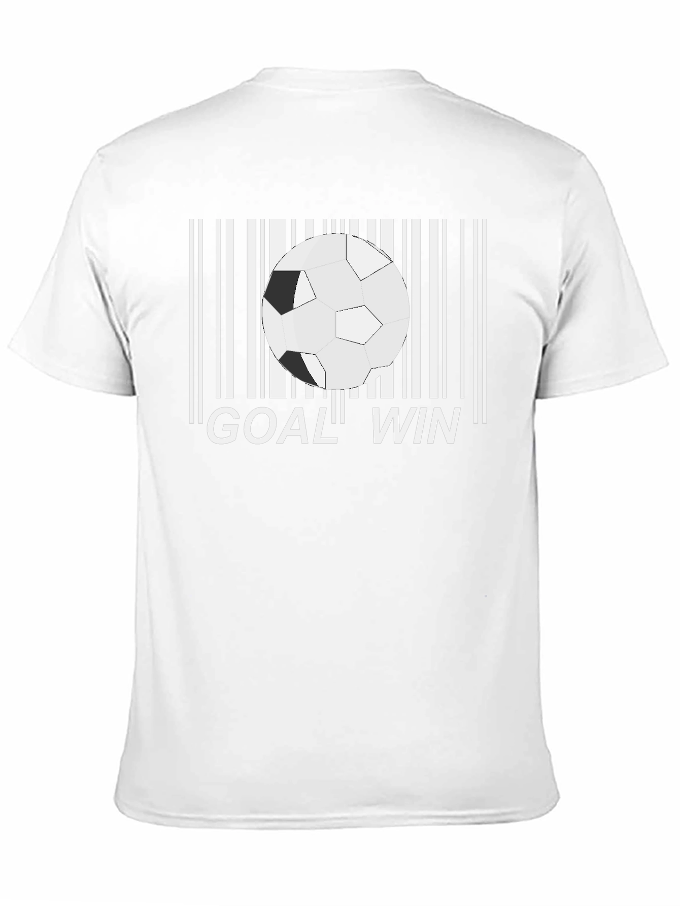 Goal Win Soccer Barcode T-Shirt