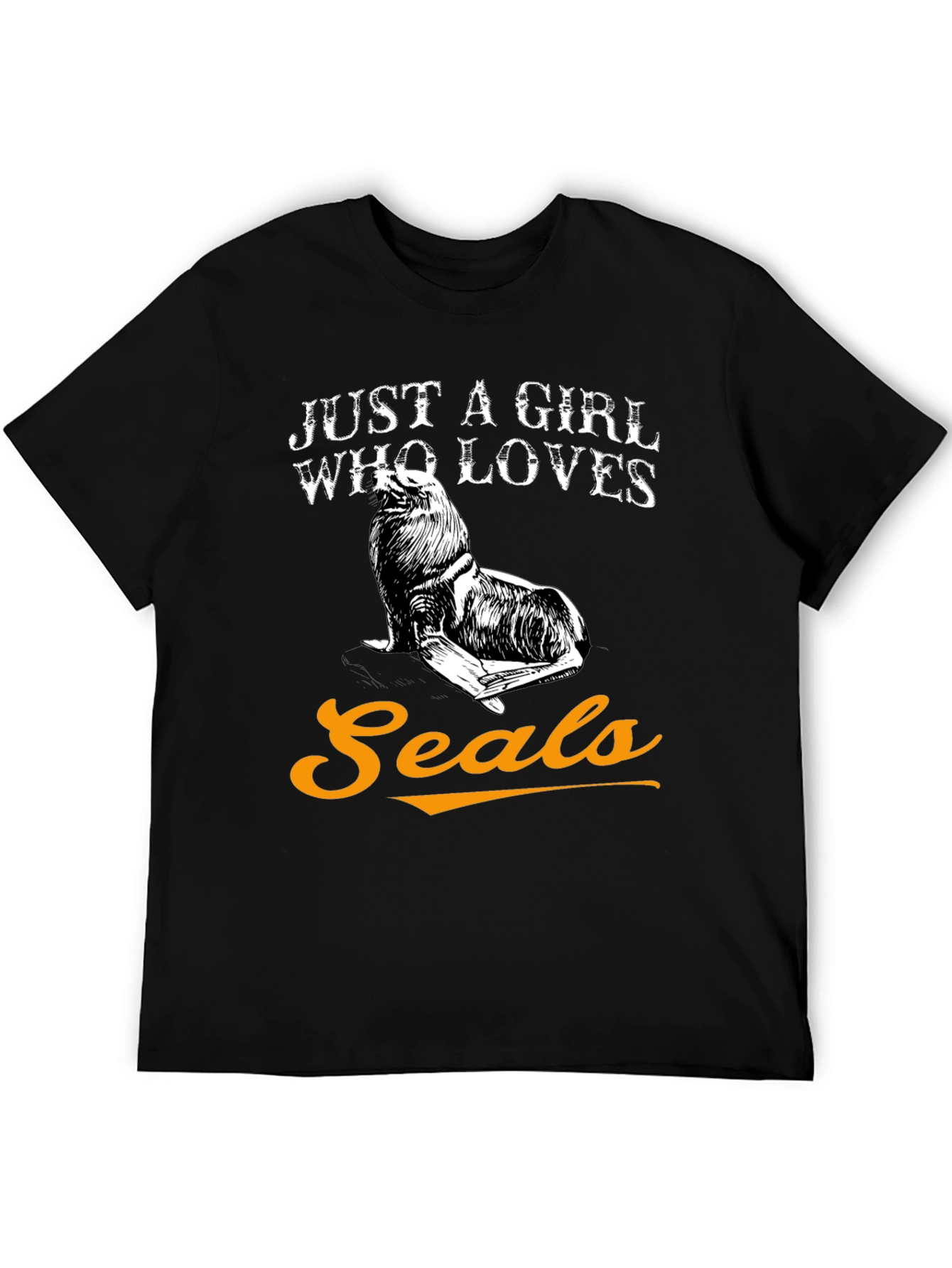Just a Girl Who Loves Seals Graphic T-Shirt