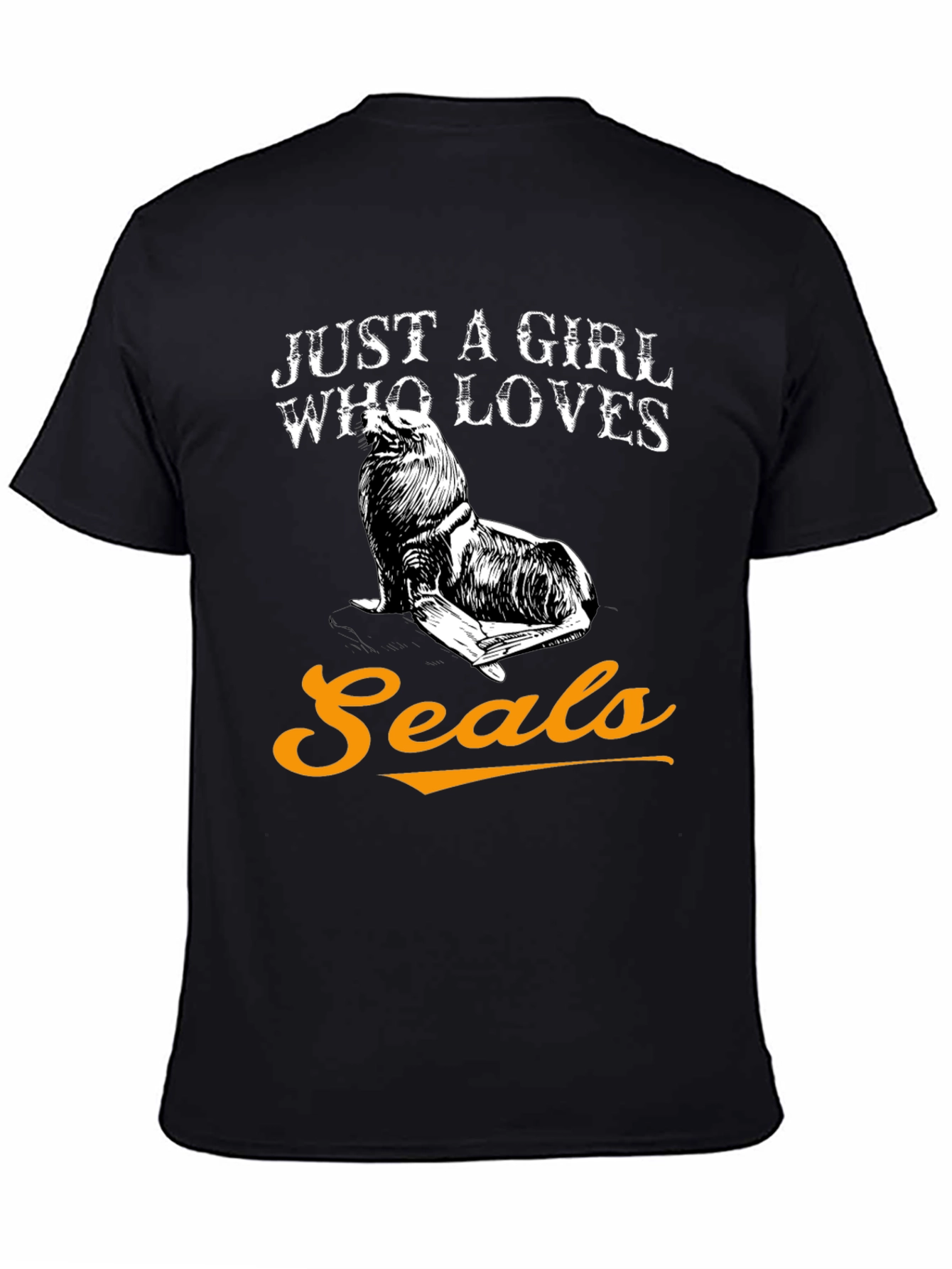Just a Girl Who Loves Seals Graphic T-Shirt