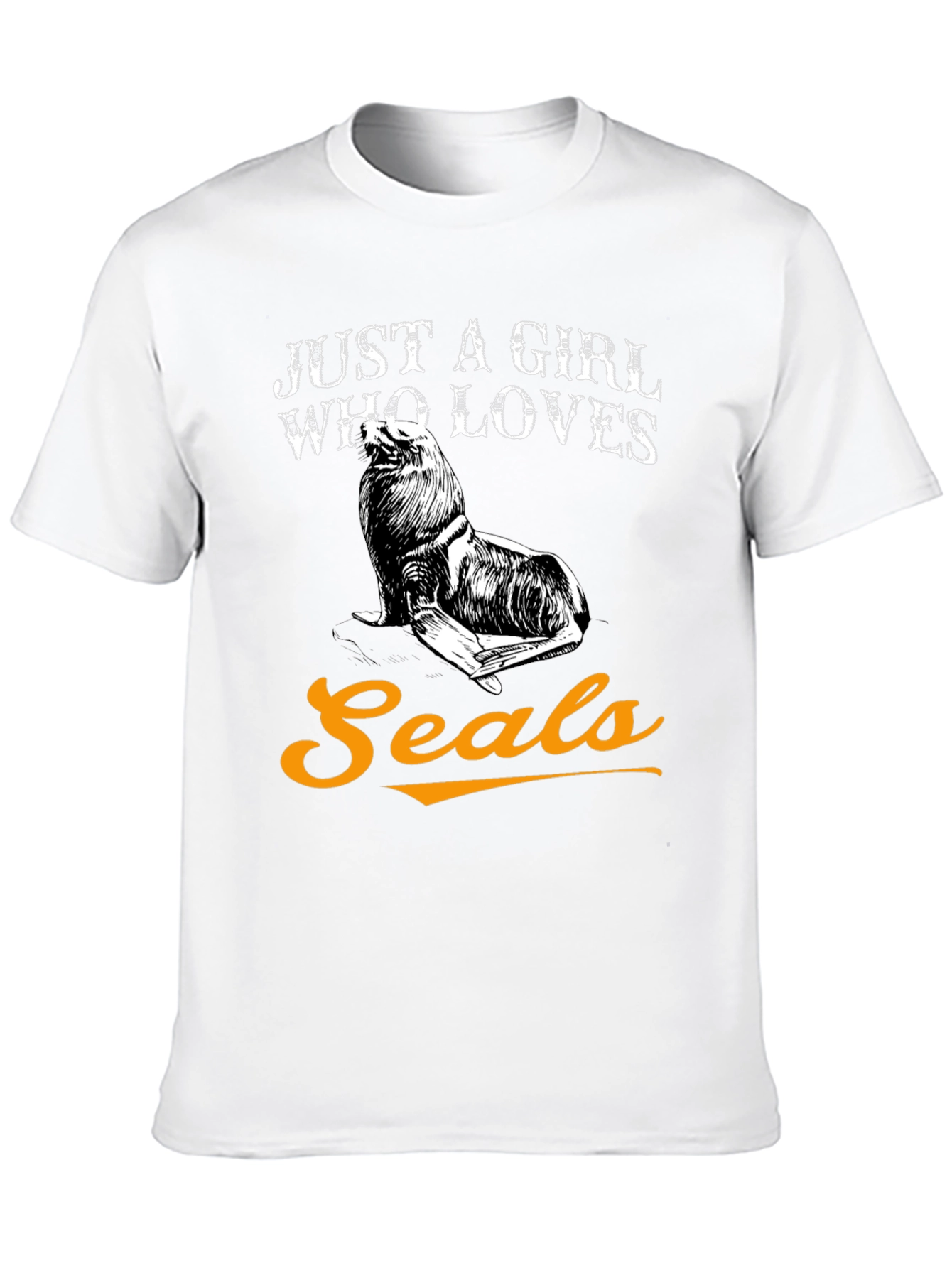 Just a Girl Who Loves Seals Graphic T-Shirt