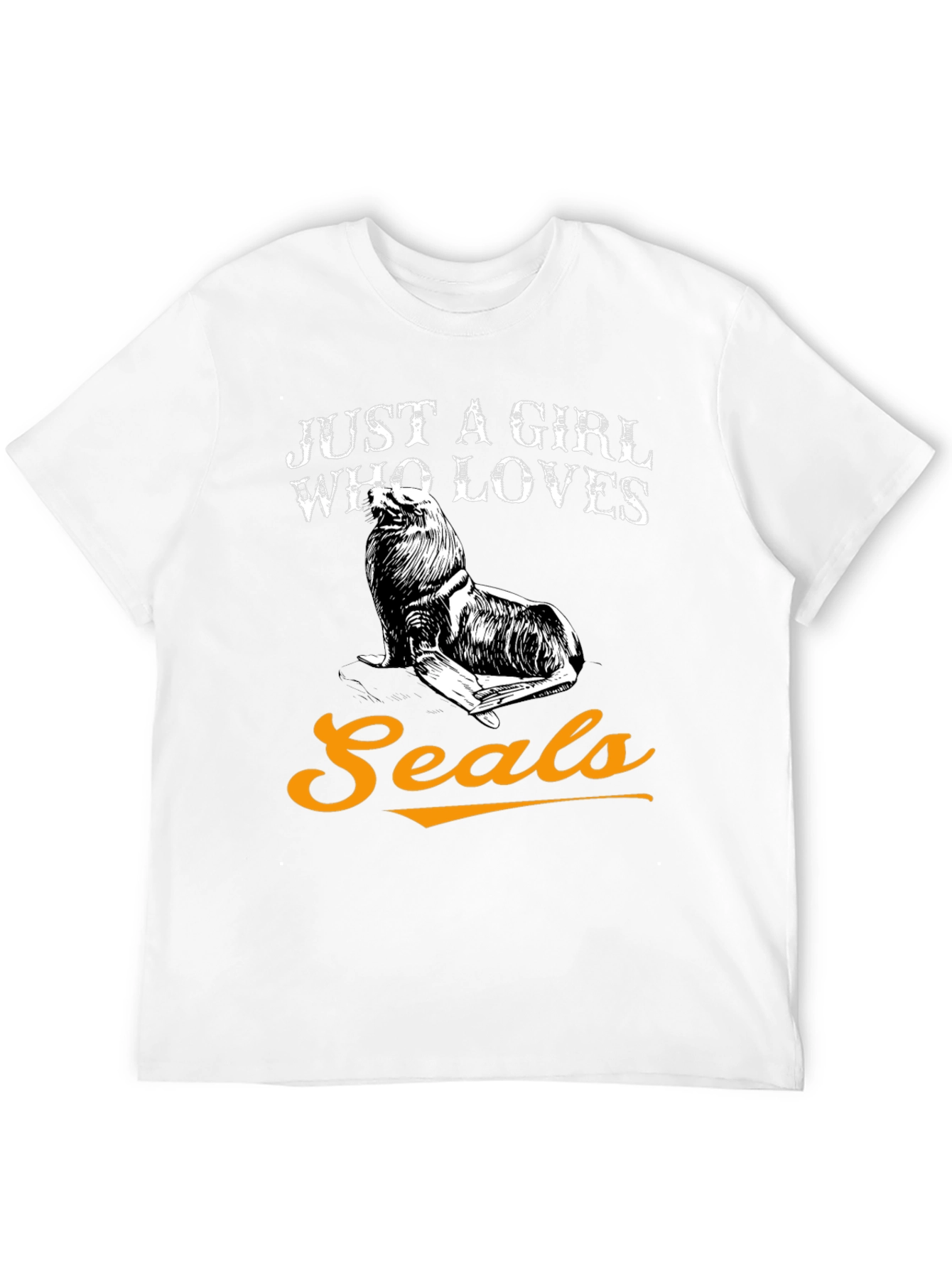 Just a Girl Who Loves Seals Graphic T-Shirt