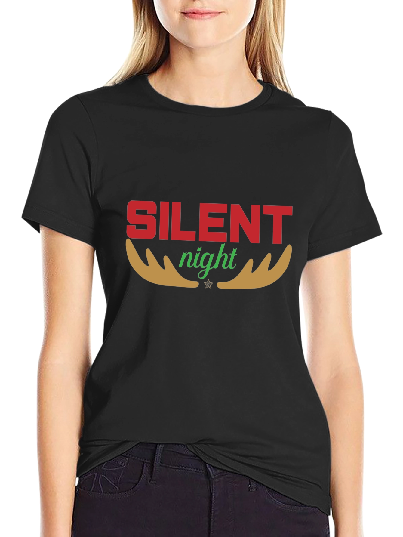Silent Night Holiday Graphic Tee