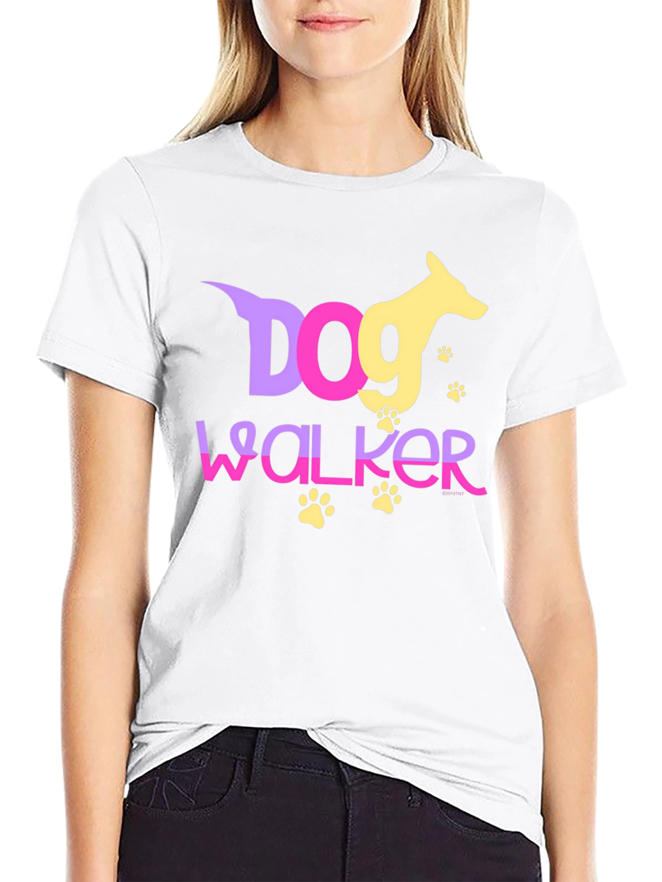Dog Walker Graphic Tee | Pet Care Apparel