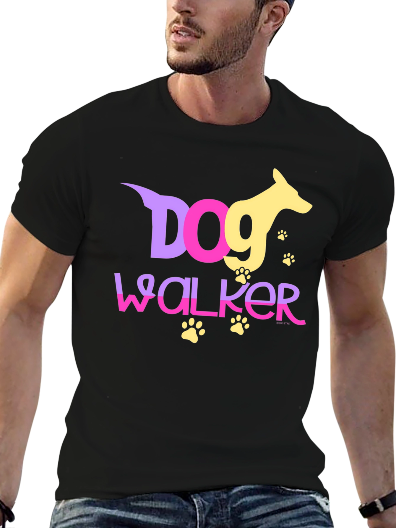 Dog Walker Graphic Tee | Pet Care Apparel