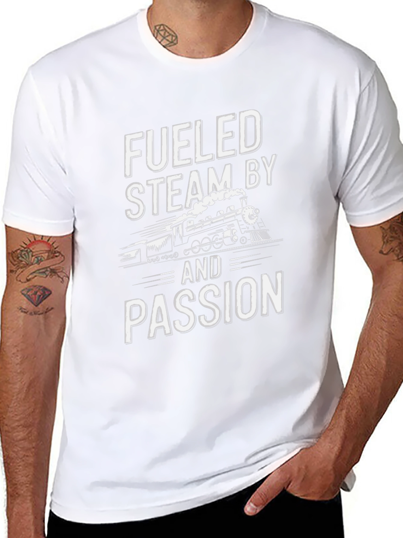 Fueled By Steam & Passion Black T-Shirt