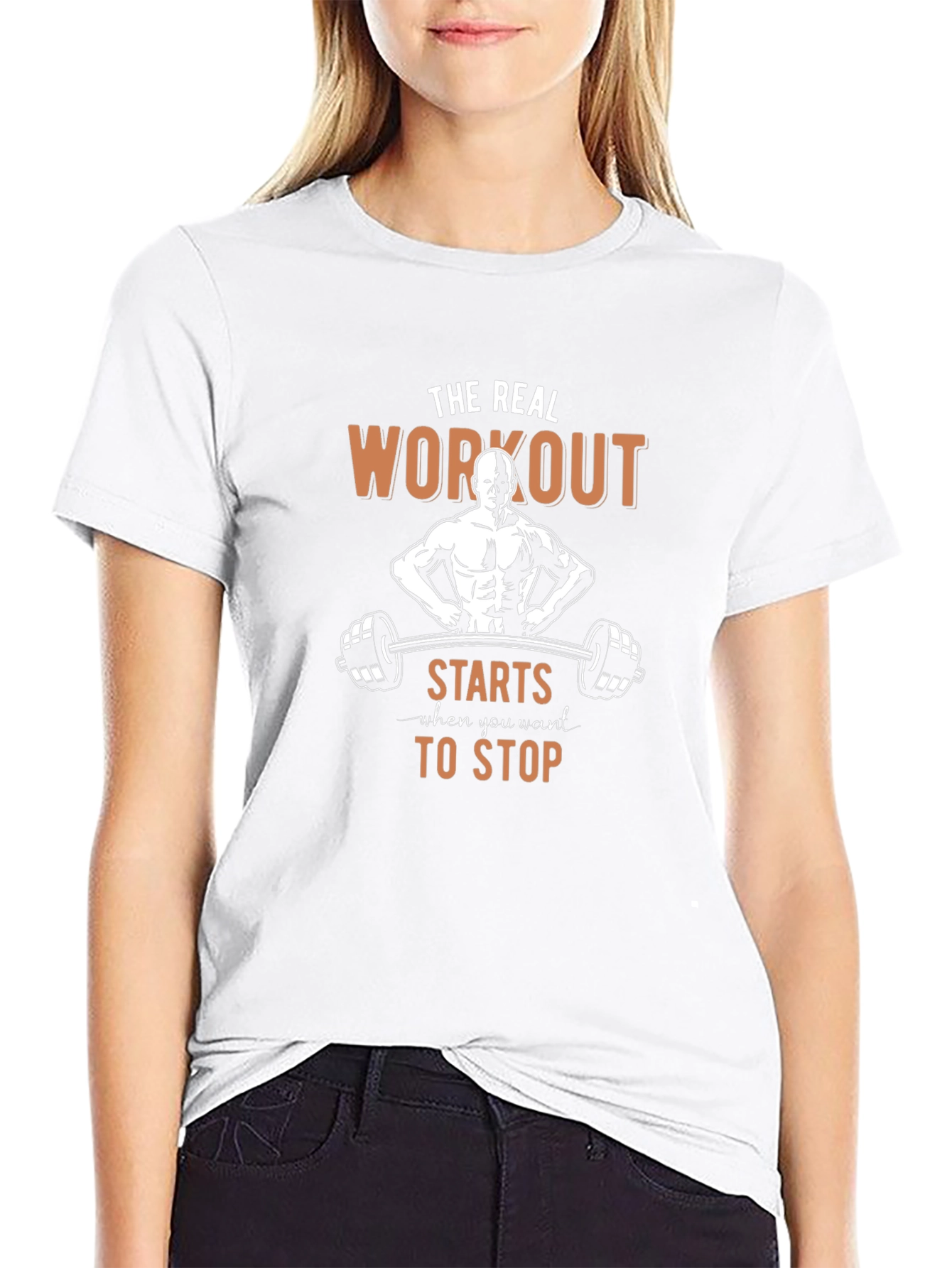 Workout Motivation T-Shirt - The Real Workout