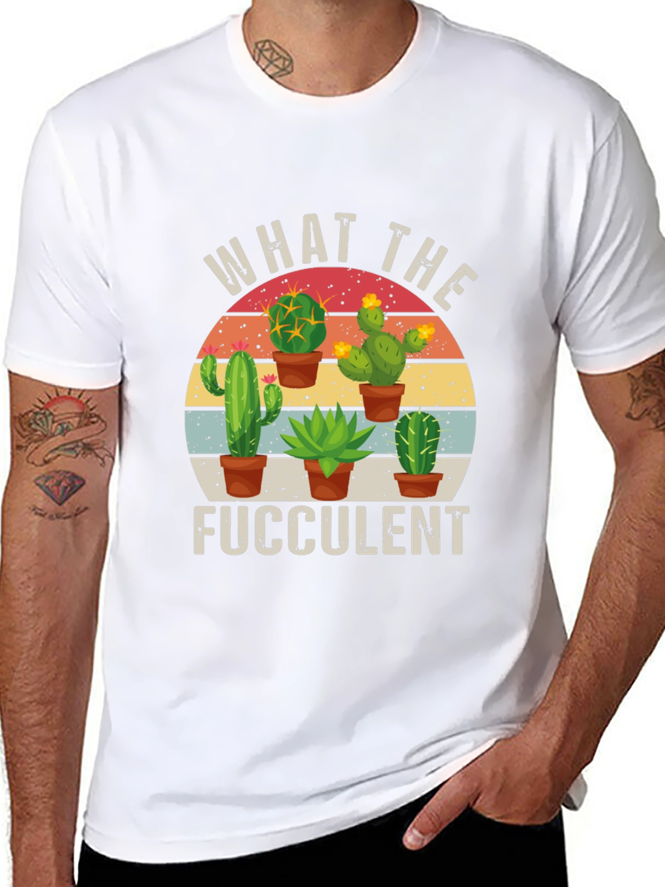 What the Fucculent Cactus Graphic Tee