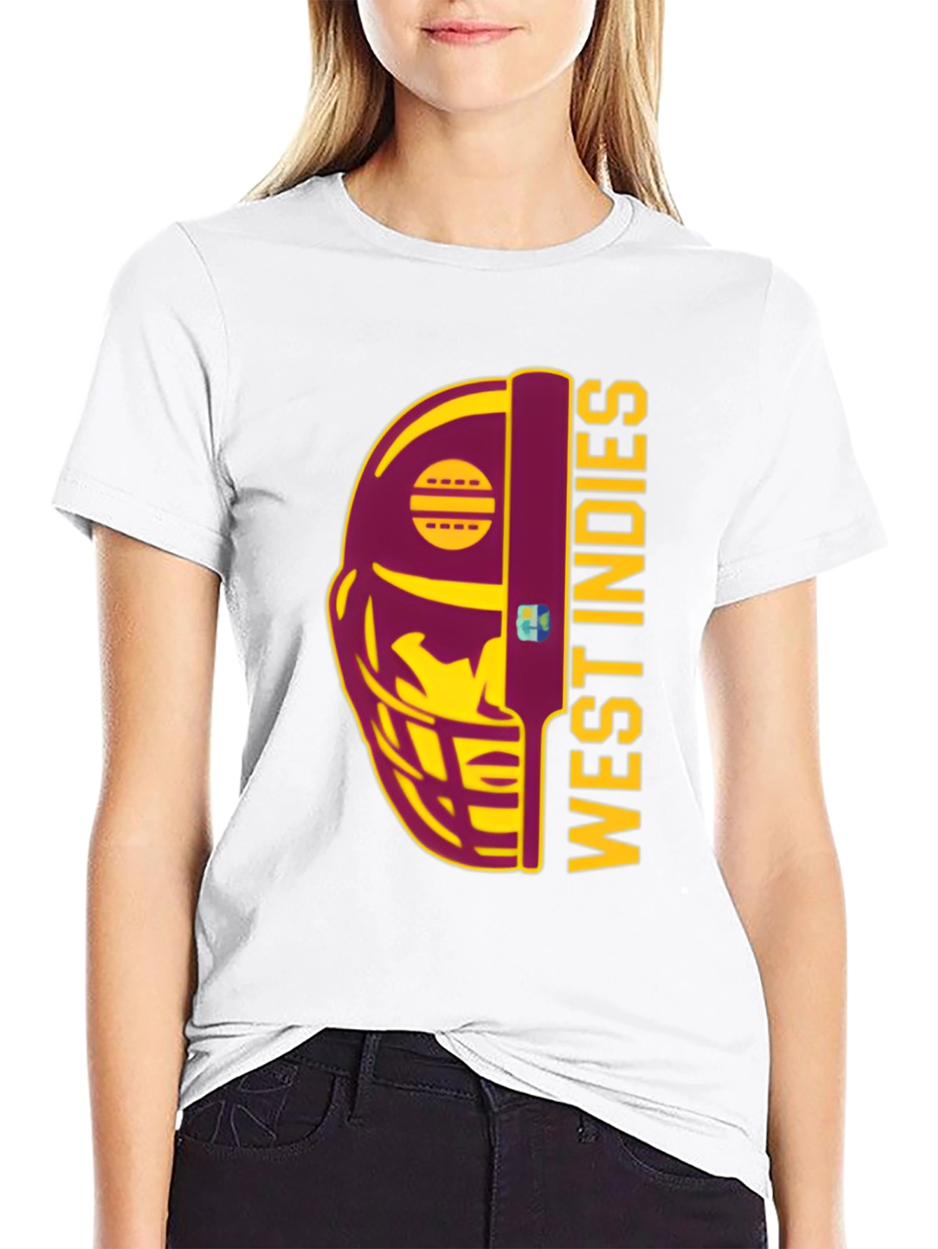 West Indies Cricket Helmet T-Shirt