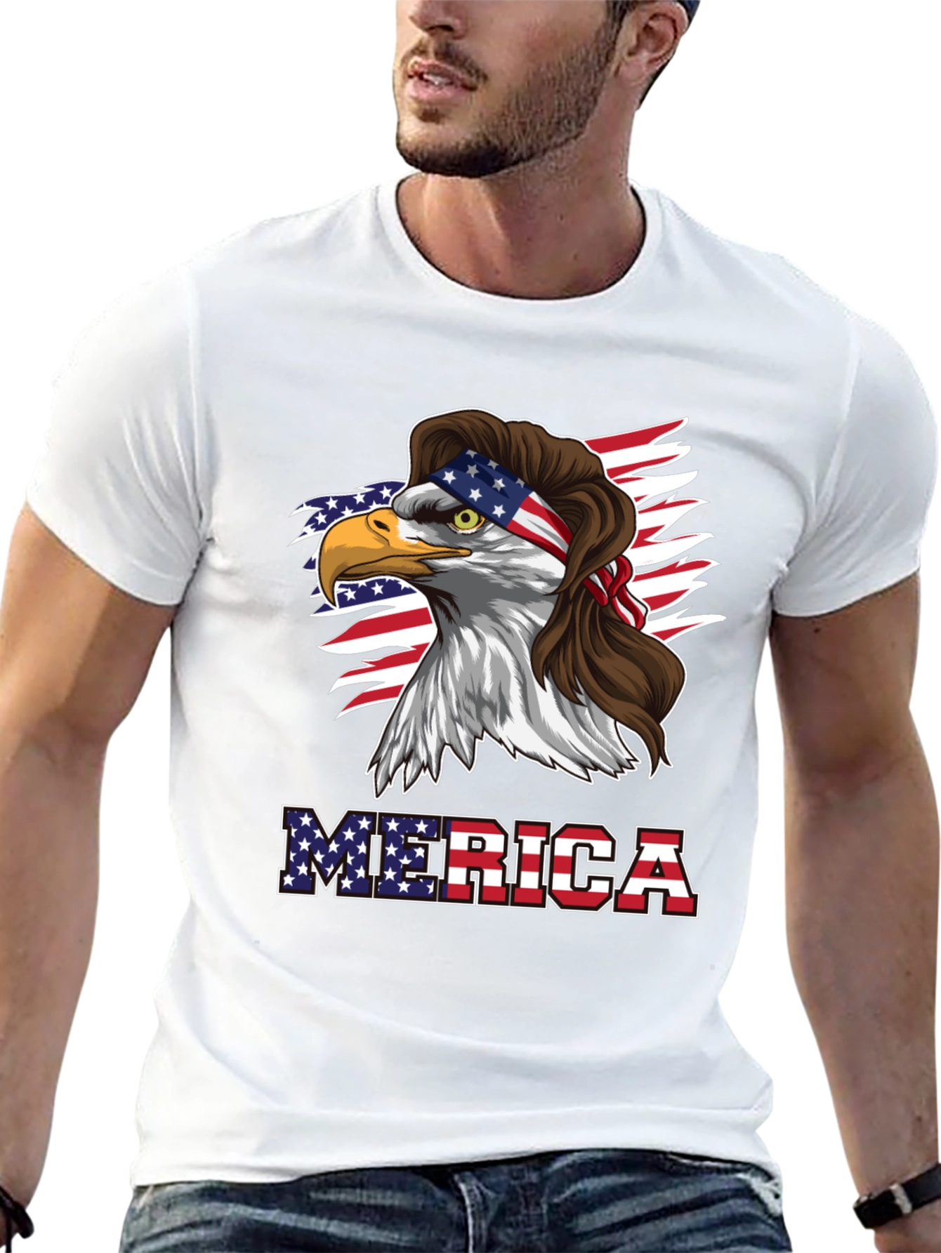 Patriotic Eagle Graphic Tee