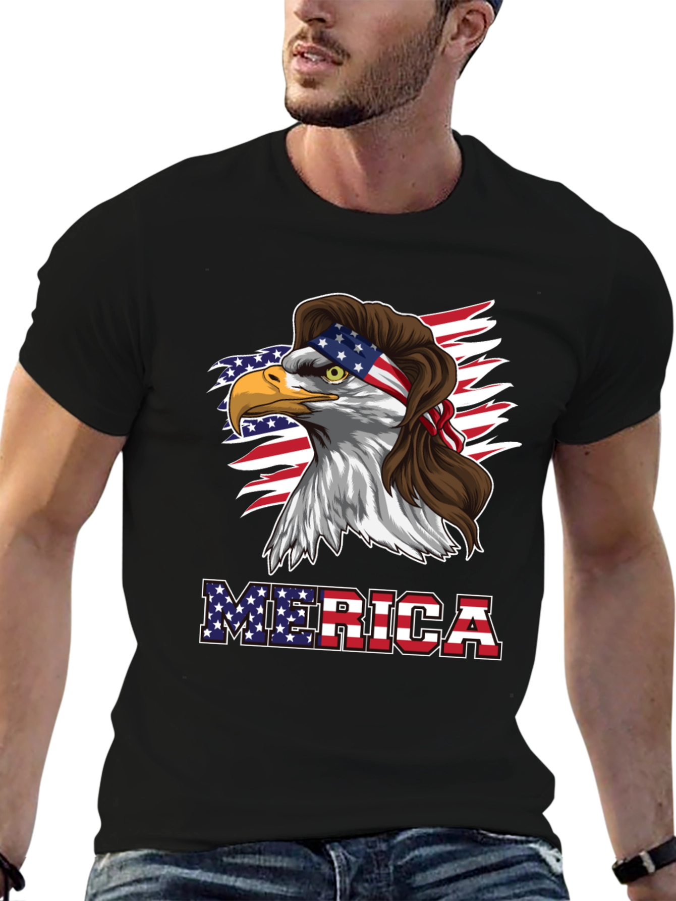 Patriotic Eagle Graphic Tee