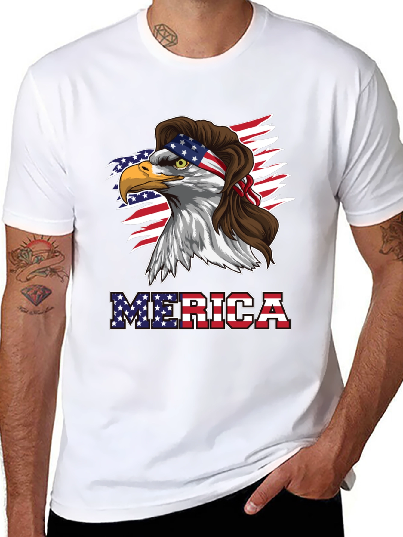 Patriotic Eagle Graphic Tee