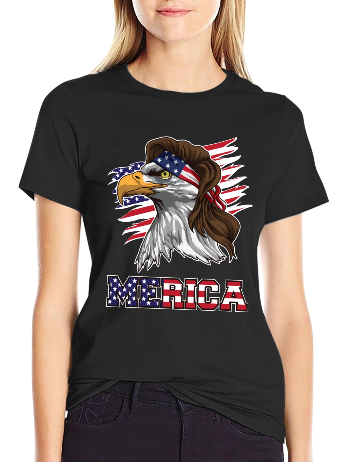 Patriotic Eagle Graphic Tee
