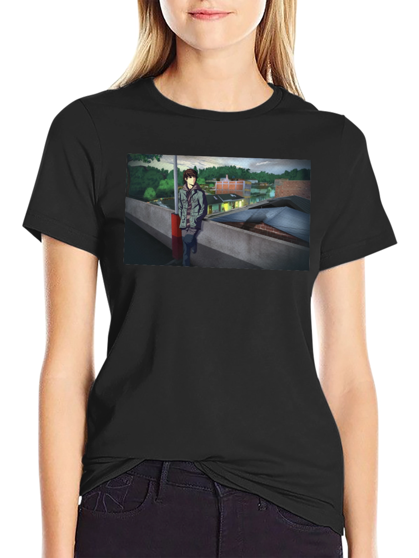 Anime Scene Graphic Tee - Urban Style