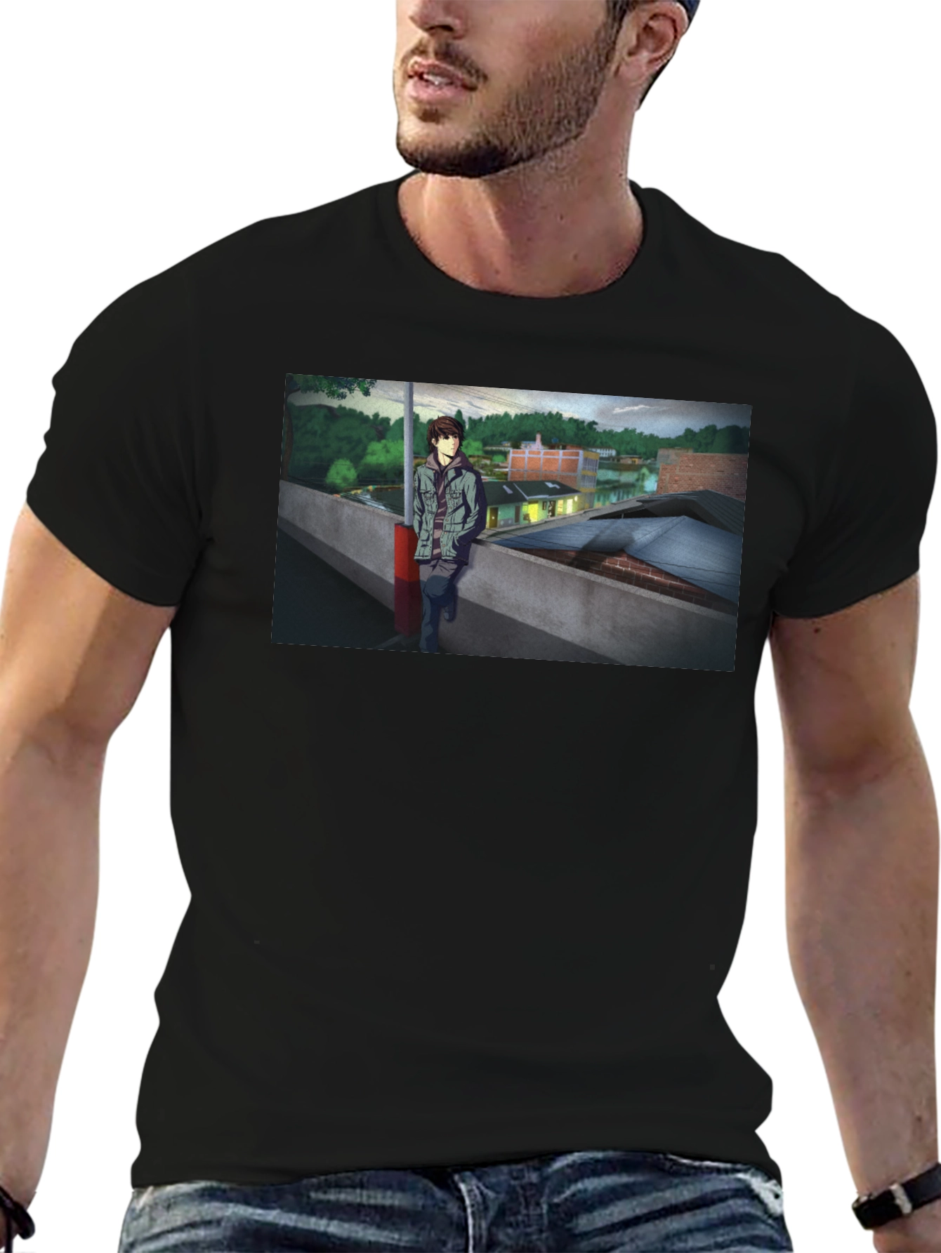 Anime Scene Graphic Tee - Urban Style