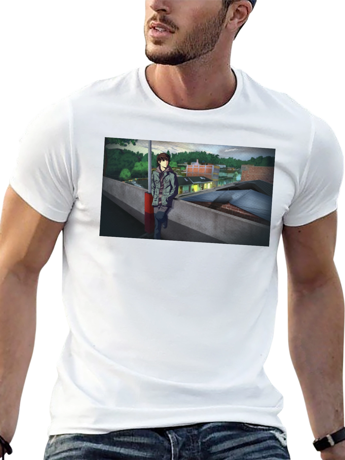 Anime Scene Graphic Tee - Urban Style