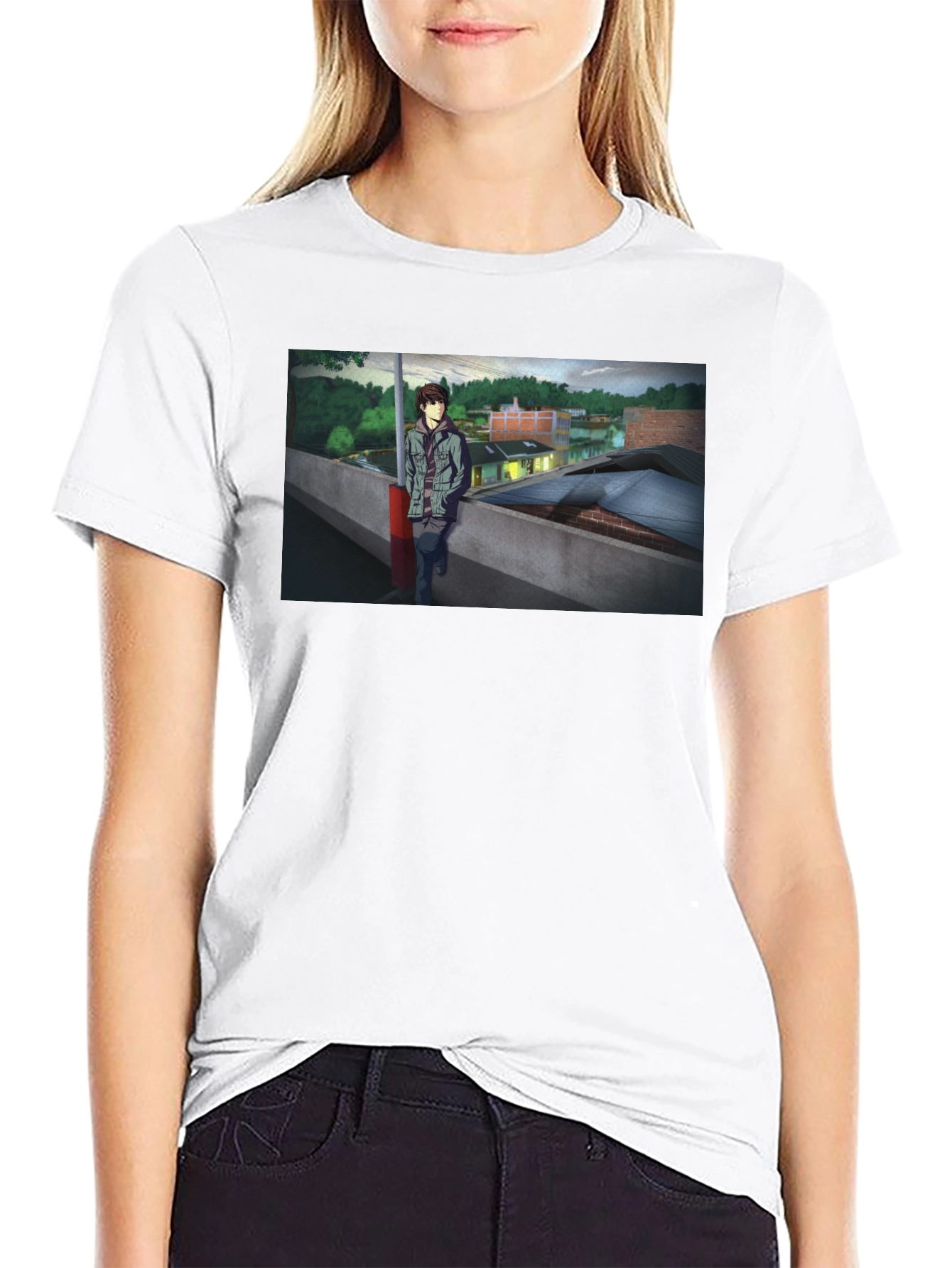 Anime Scene Graphic Tee - Urban Style
