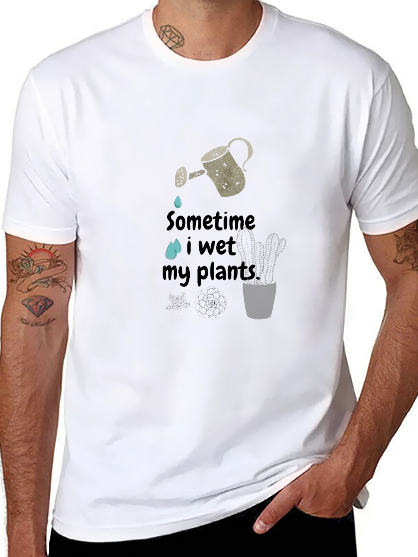 Sometime I Wet My Plants Graphic Tee