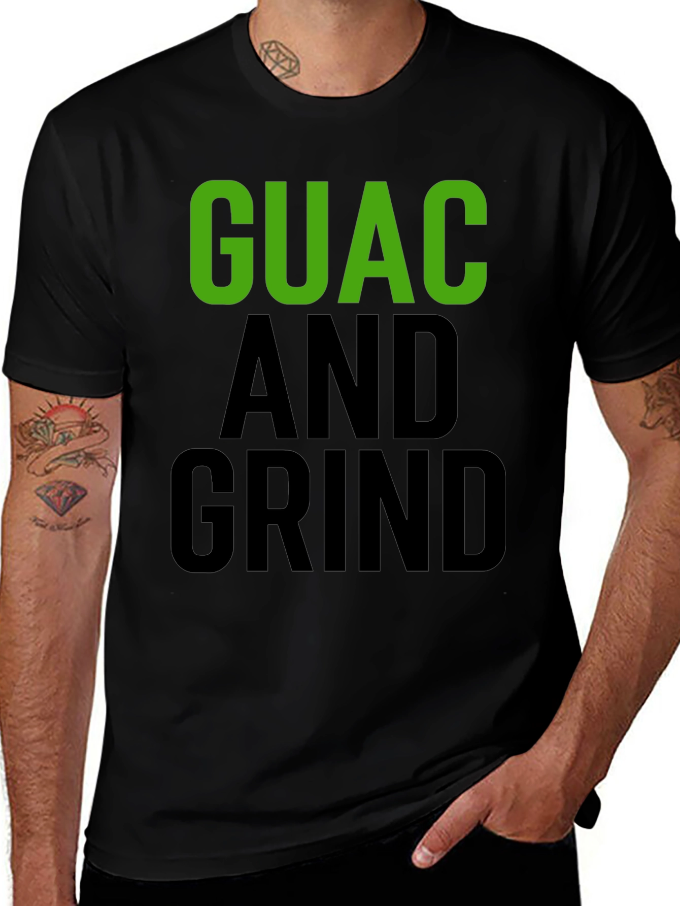 Guac and Grind Graphic Tee -  Casual Style