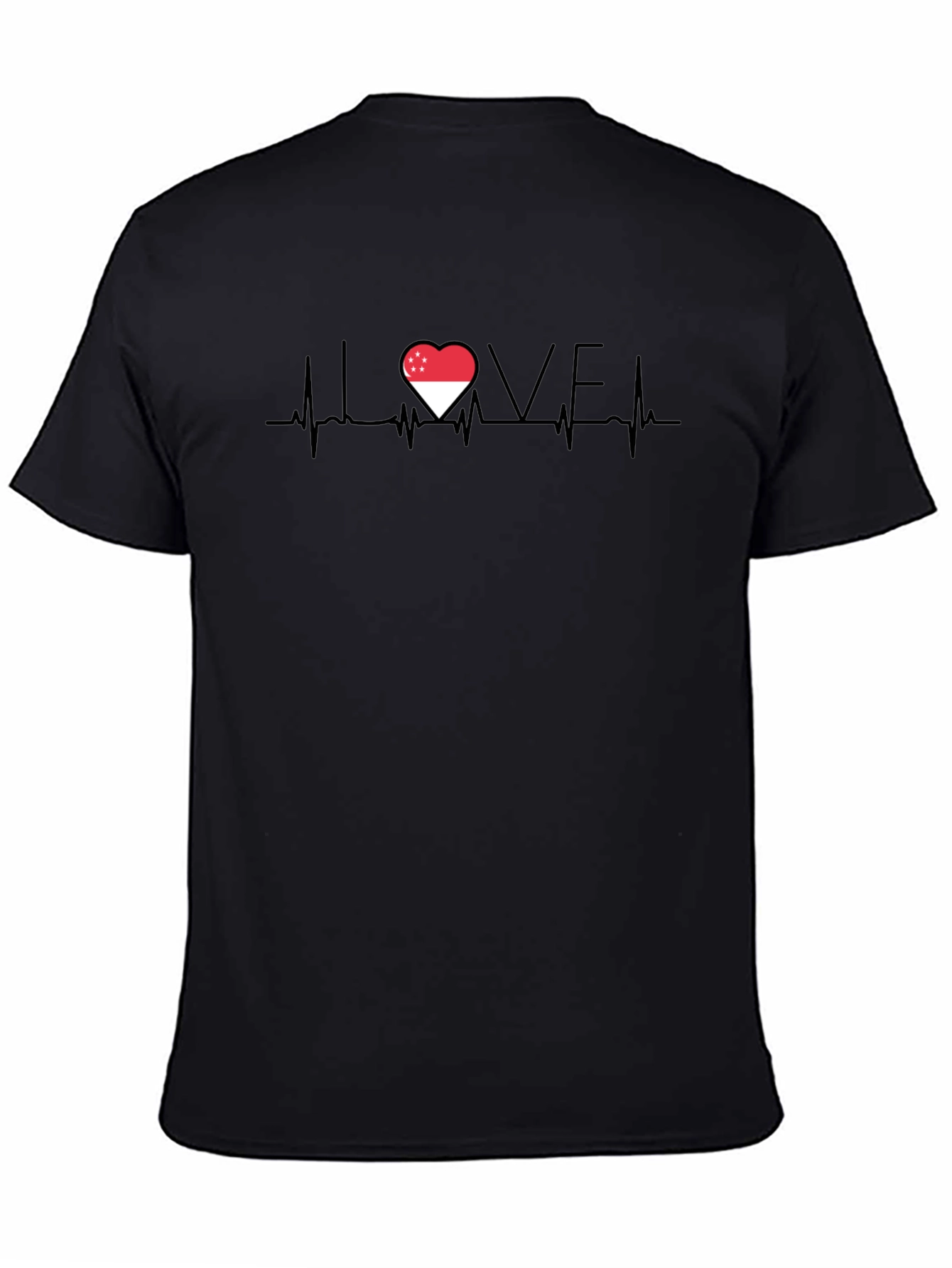 I Love Singapore Heartbeat T-Shirt