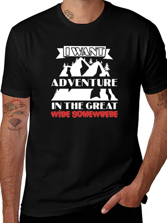 Adventure Awaits Graphic Tee - Explore the Great Wide Somewhere