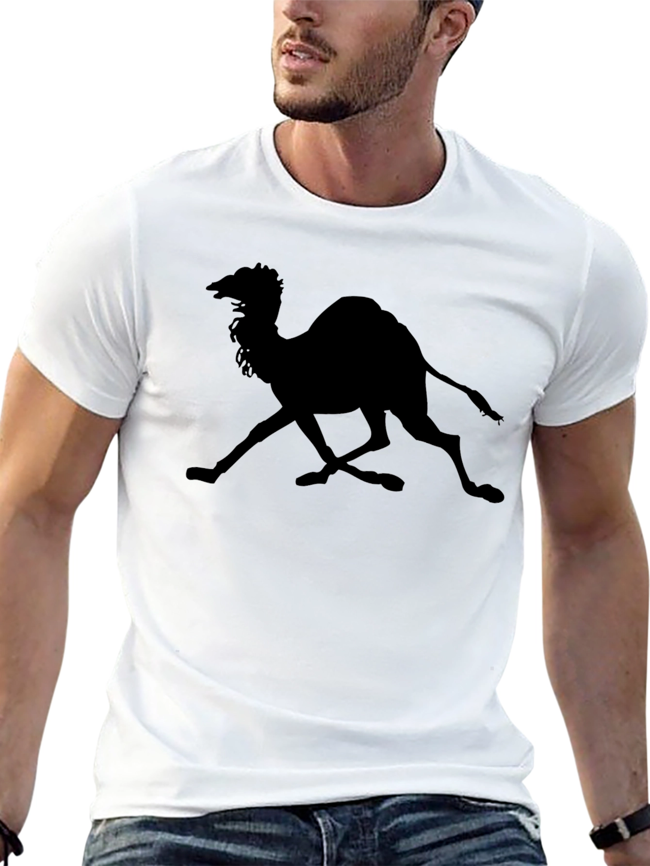 Camel Silhouette Black T-Shirt