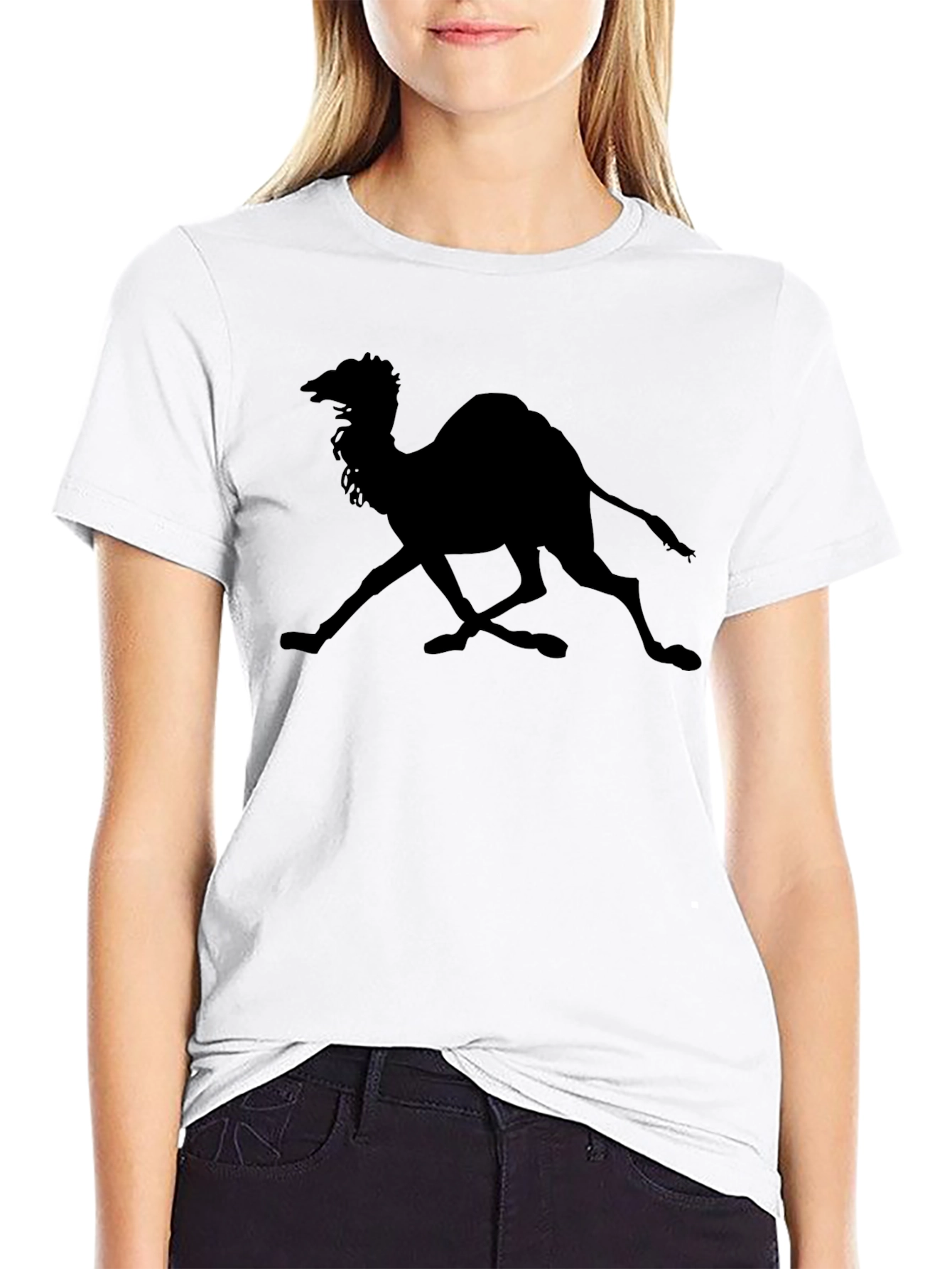 Camel Silhouette Black T-Shirt