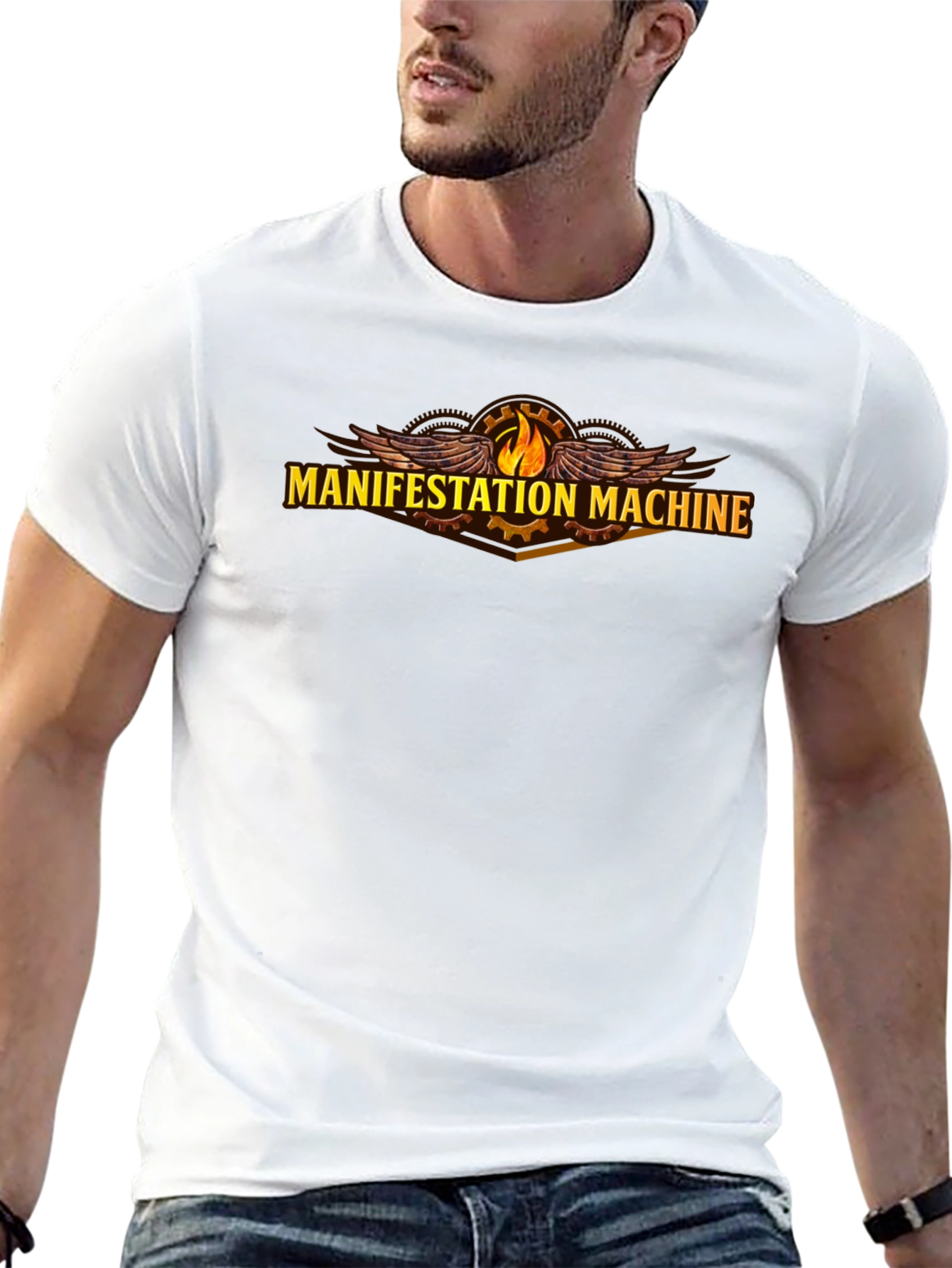 Manifestation Machine Graphic Tee - Black Cotton