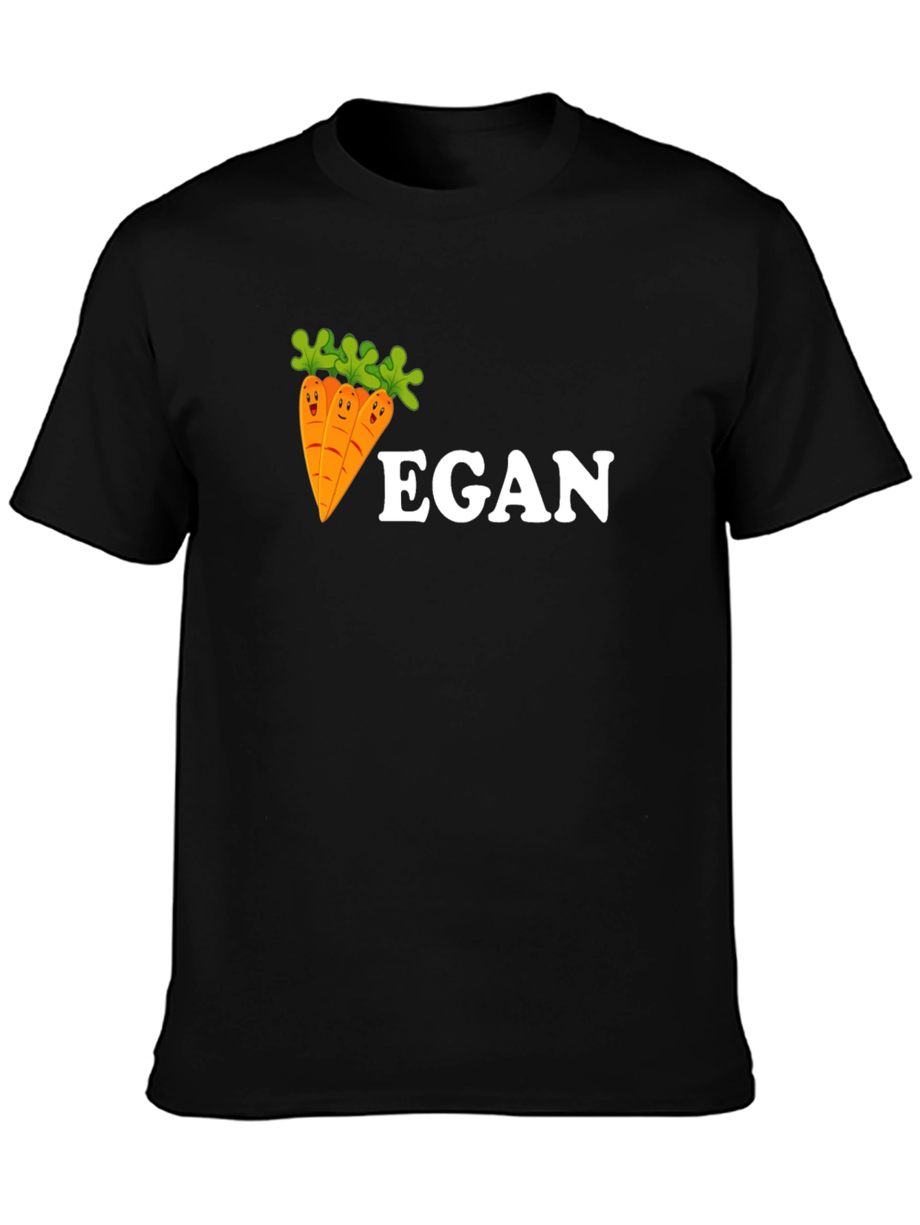 Vegan Carrot Cartoon T-Shirt