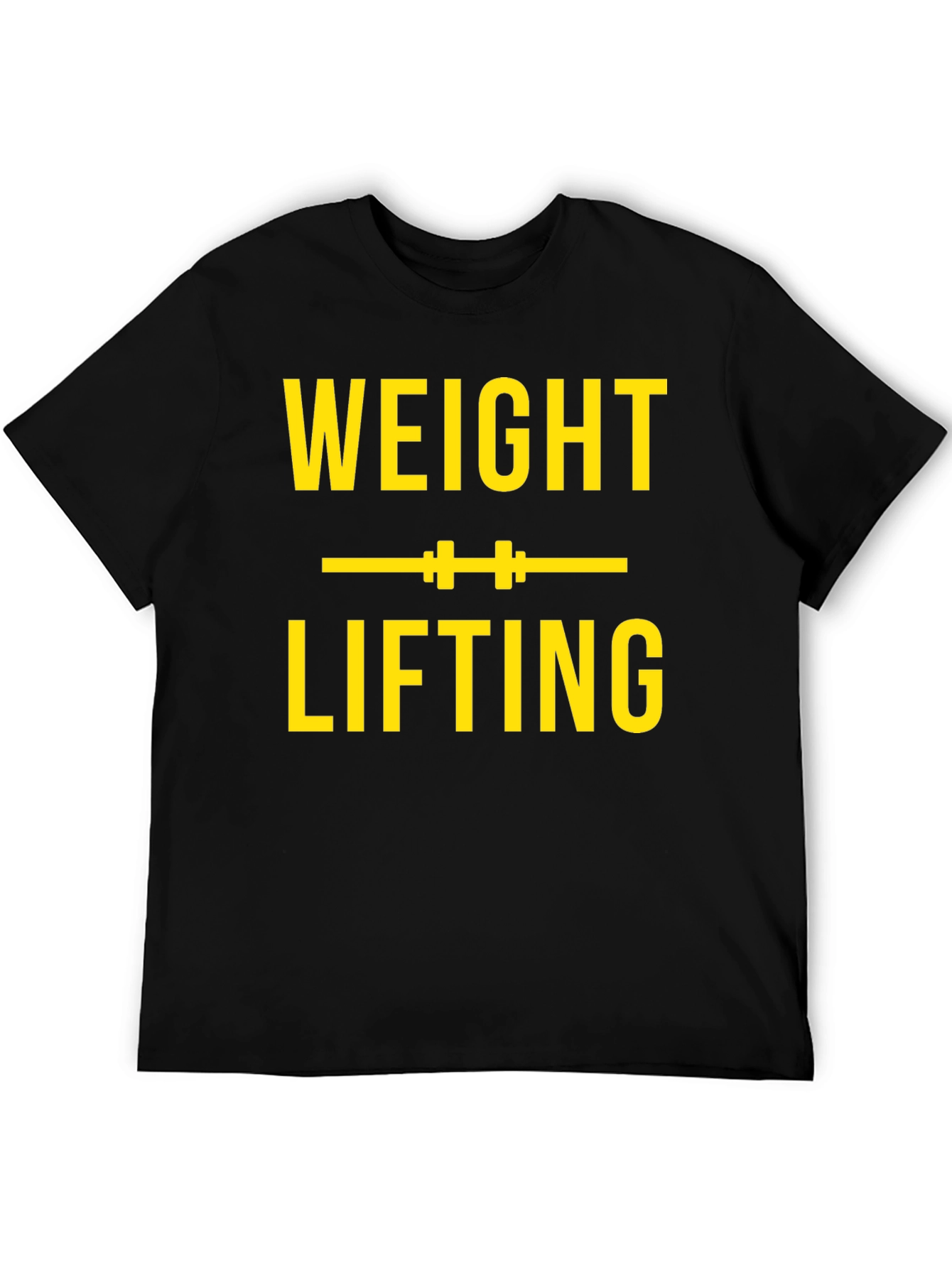 Weight Lifting Graphic Tee - Black