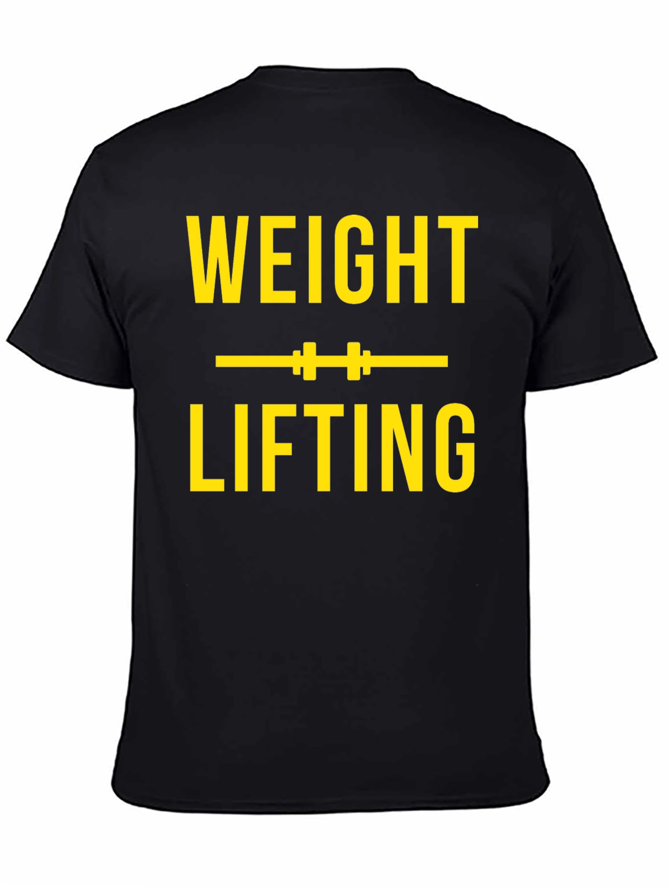 Weight Lifting Graphic Tee - Black