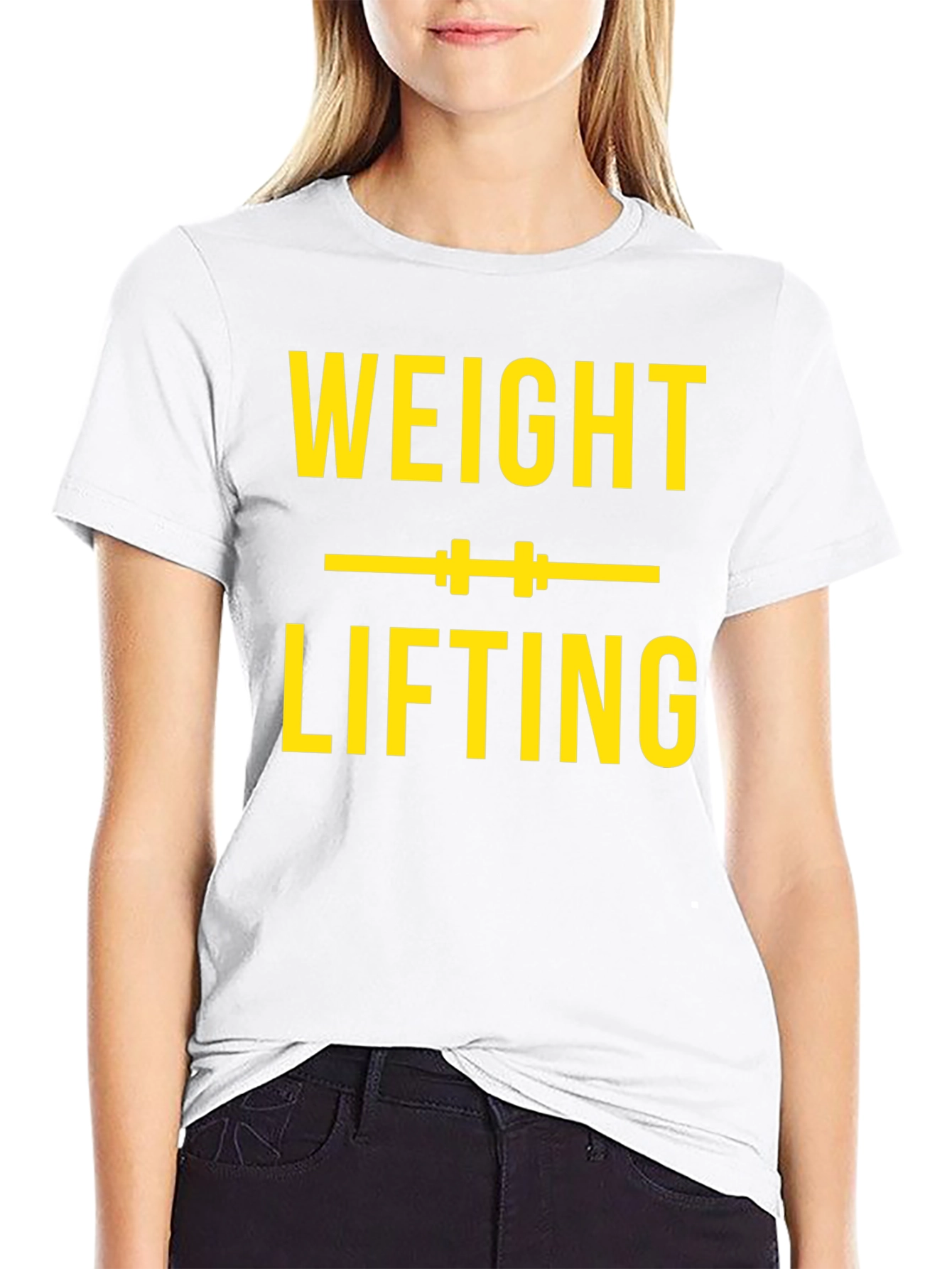 Weight Lifting Graphic Tee - Black