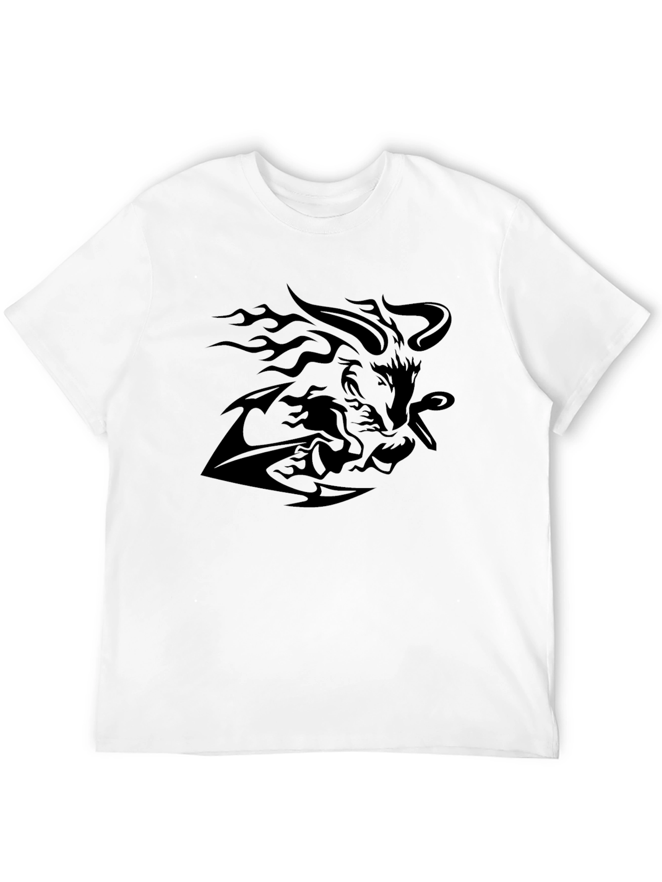 Bold Black Graphic Tee - Mythic Design