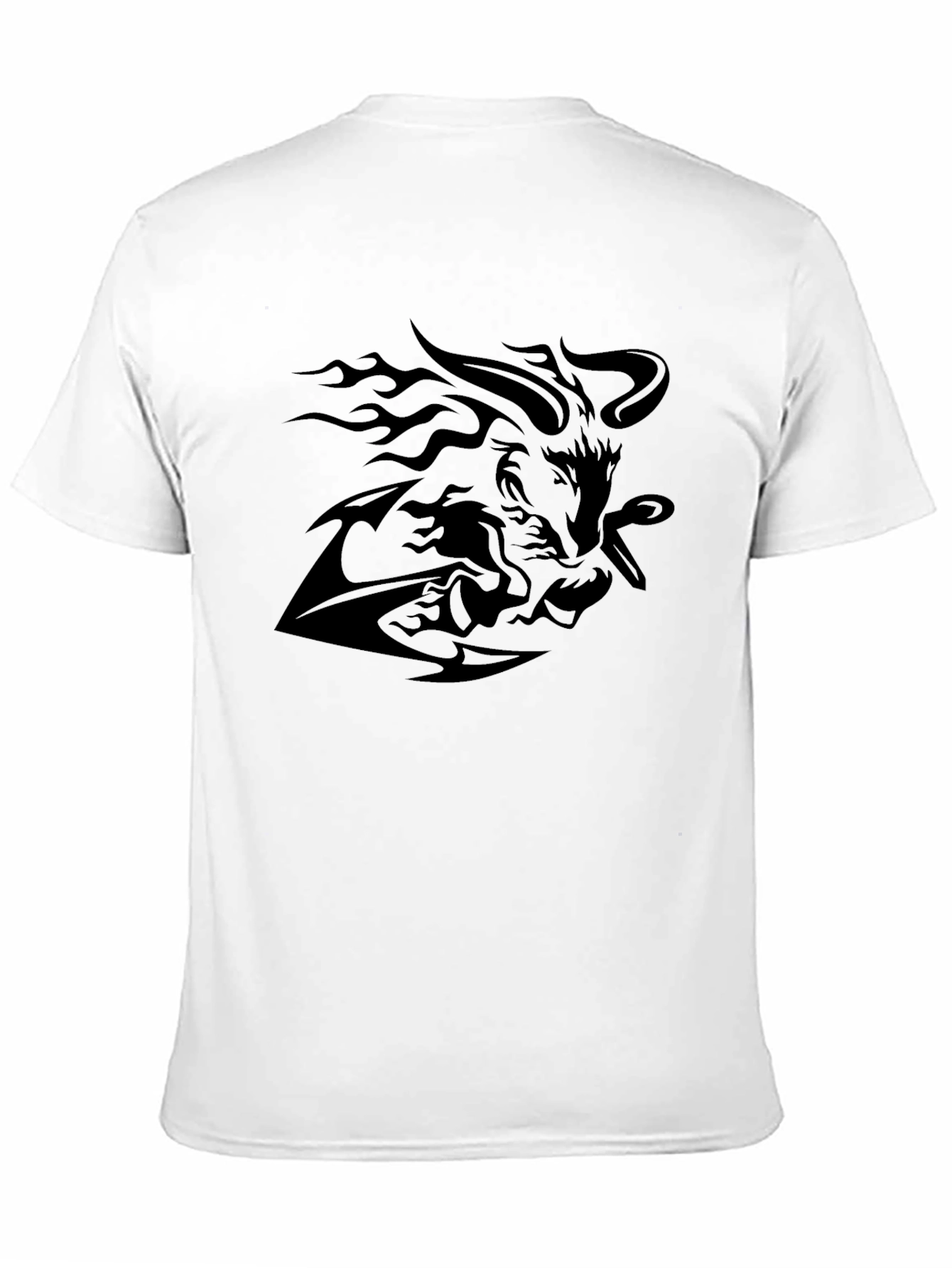Bold Black Graphic Tee - Mythic Design