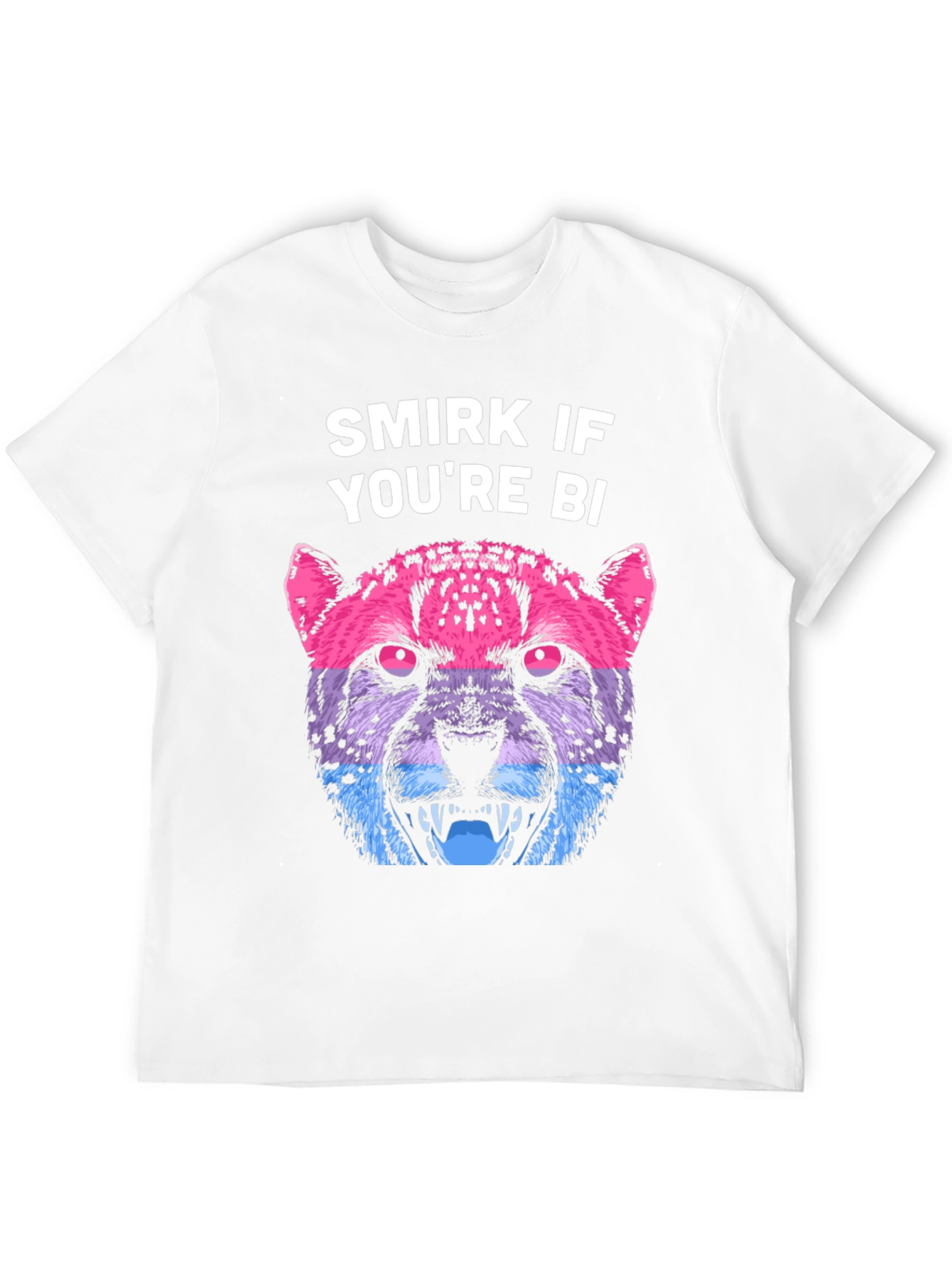 Smirk If Youre Bi Pride T-Shirt Cheetah Bisexual LGBT
