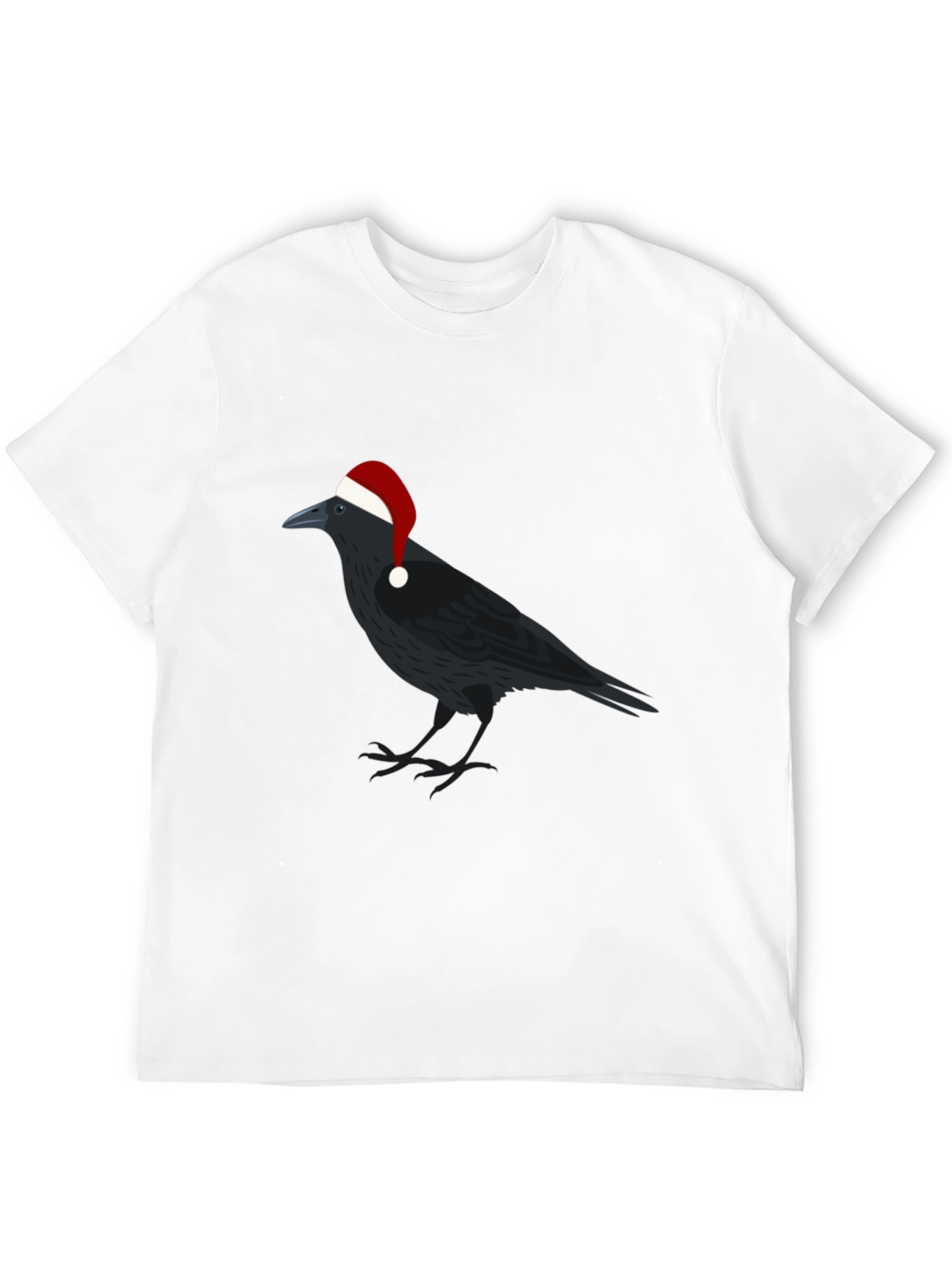 Crow Christmas T-Shirt - Holiday Raven Tee